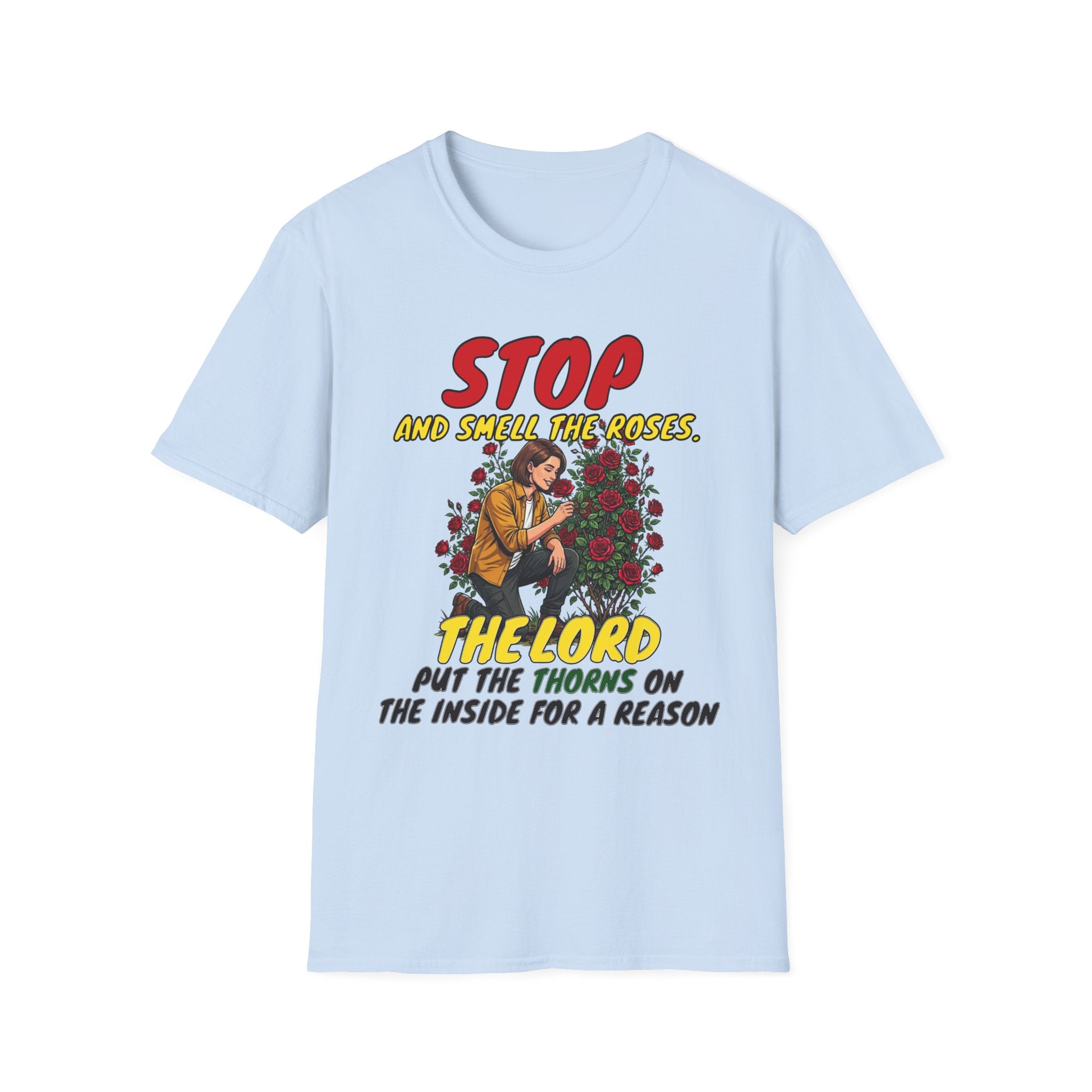 "Stop and Smell the Roses" - Faith Based Christian Inspirational Tee - Girls / Women 2A