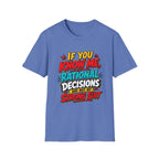 "If You Know Me, Rational": Funny Comic-Style Graphic Tee Shirt V2