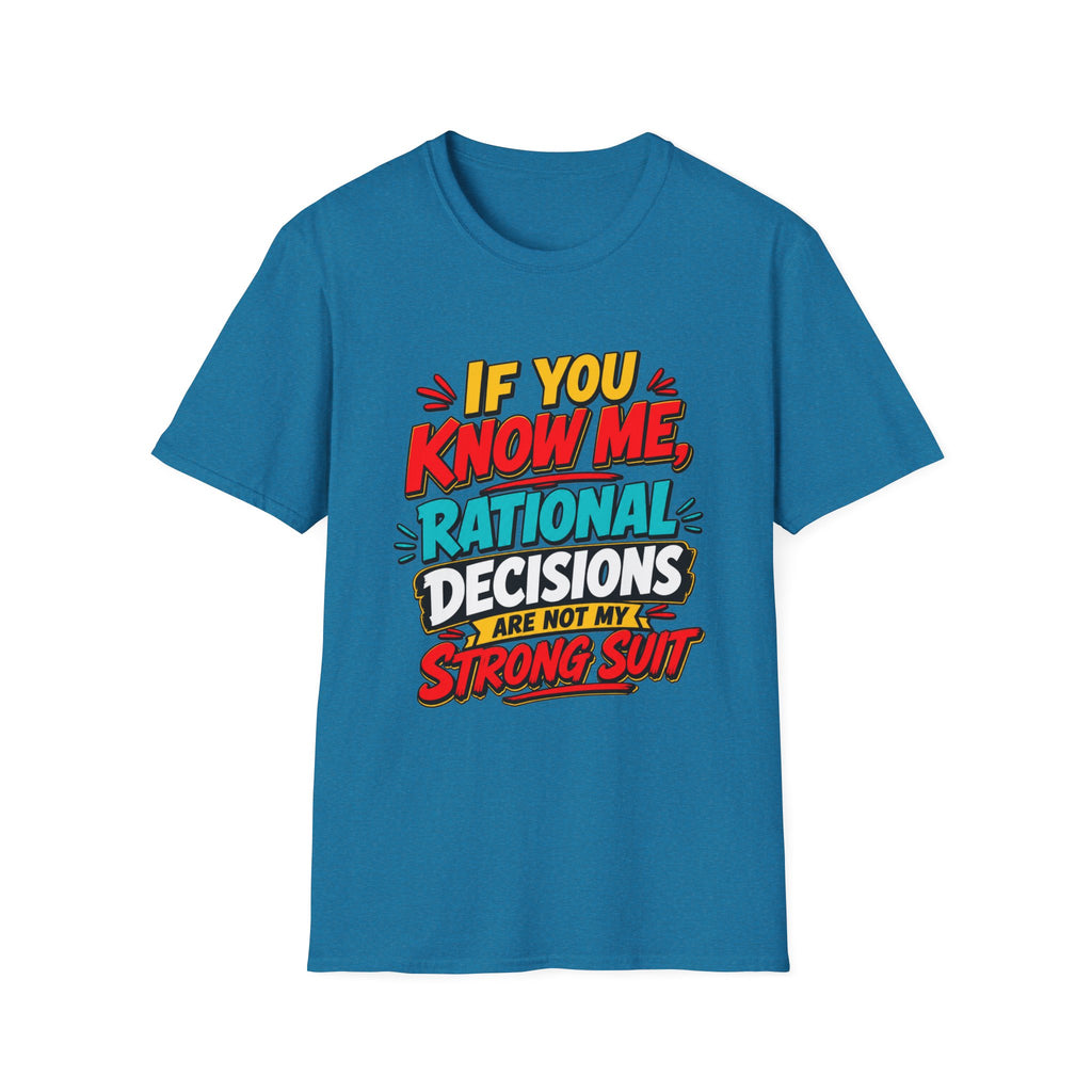 "If You Know Me, Rational": Funny Comic-Style Graphic Tee Shirt V2