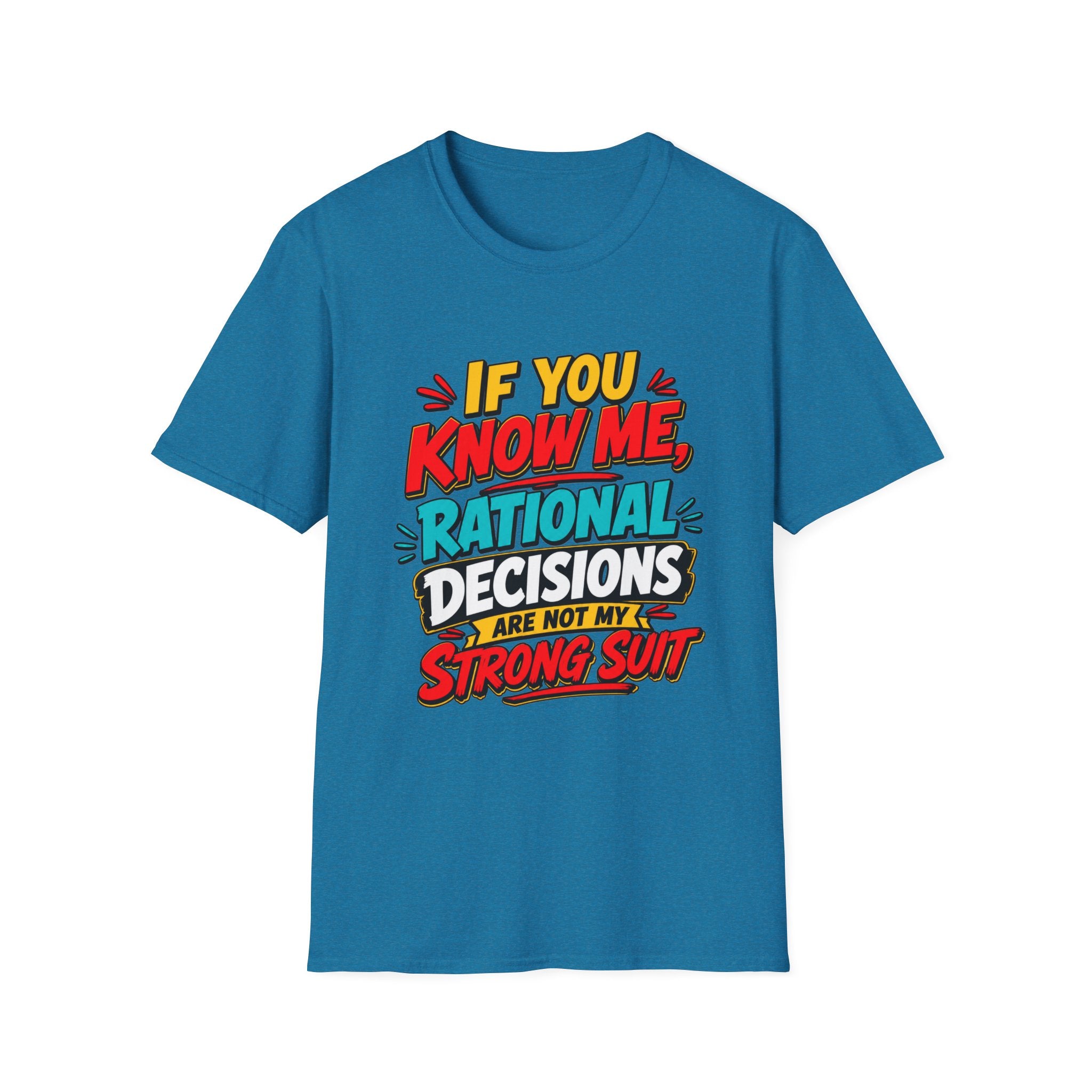 "If You Know Me, Rational": Funny Comic-Style Graphic Tee Shirt V2