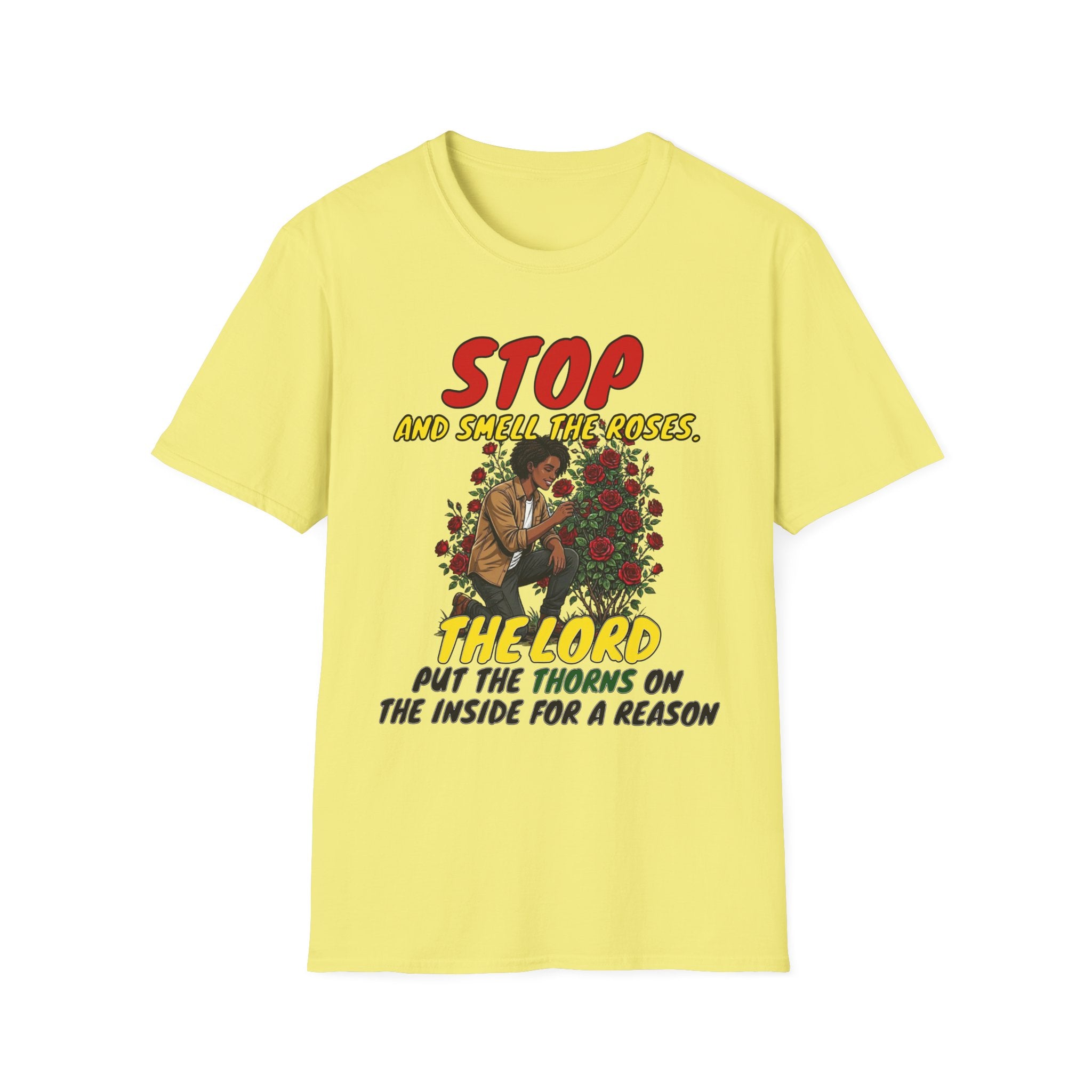 "Stop and Smell the Roses" - Faith Based Christian Inspirational Tee - Girls / Women 5A