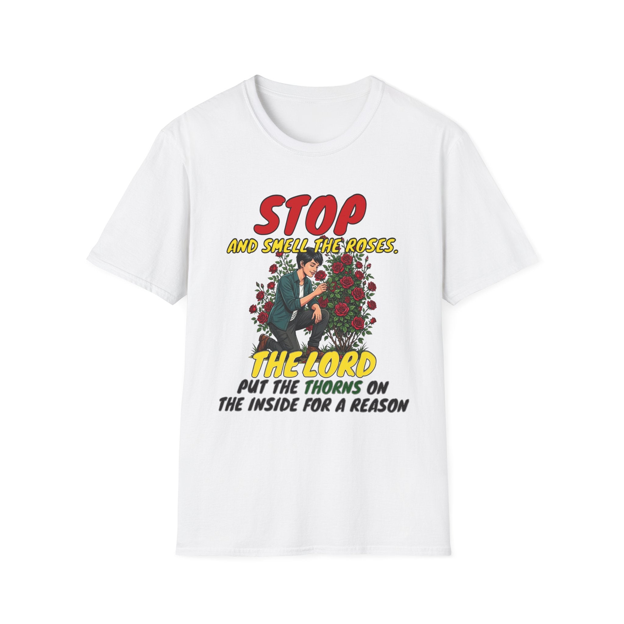 "Stop and Smell the Roses" - Faith Based Christian Inspirational Tee - Girls / Women 3A