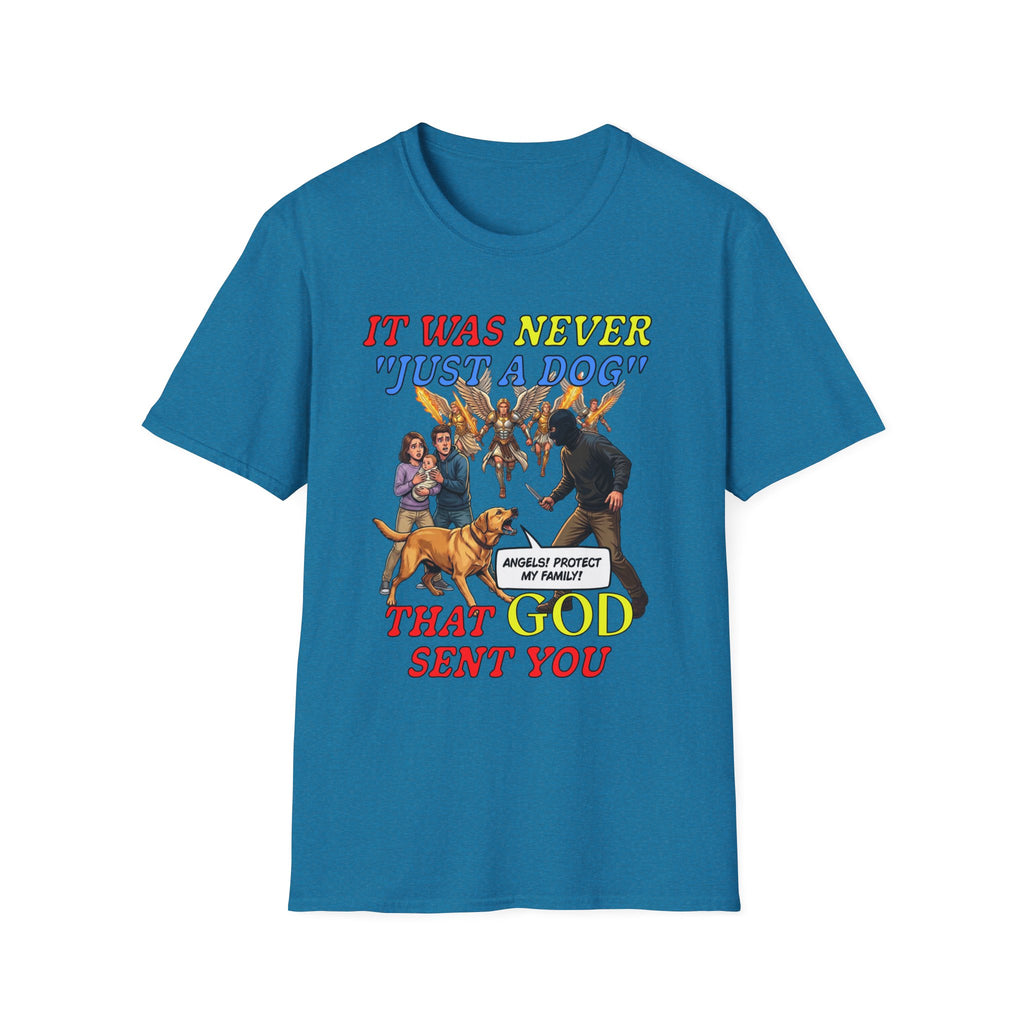 Dog Lovers "It Was Never Just A Dog" Faith Based Dog Lovers T-Shirt.