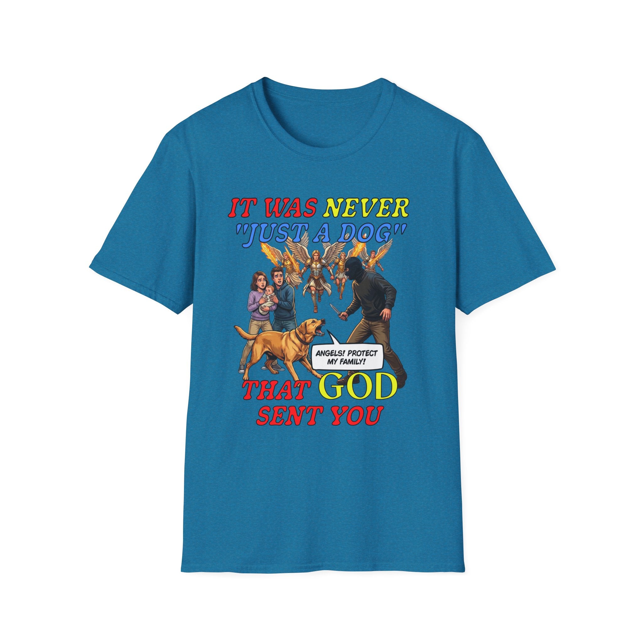 Dog Lovers "It Was Never Just A Dog" Faith Based Dog Lovers T-Shirt.