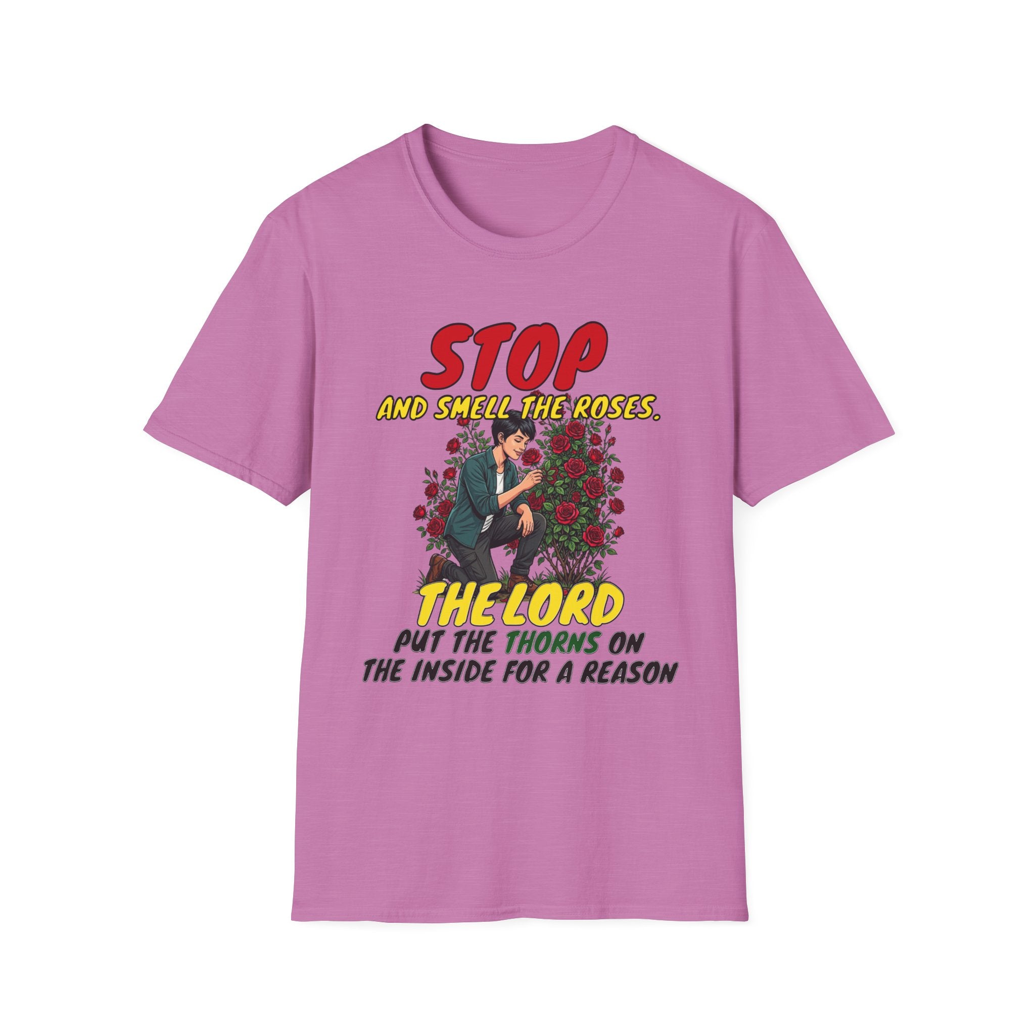 "Stop and Smell the Roses" - Faith Based Christian Inspirational Tee - Girls / Women 3A