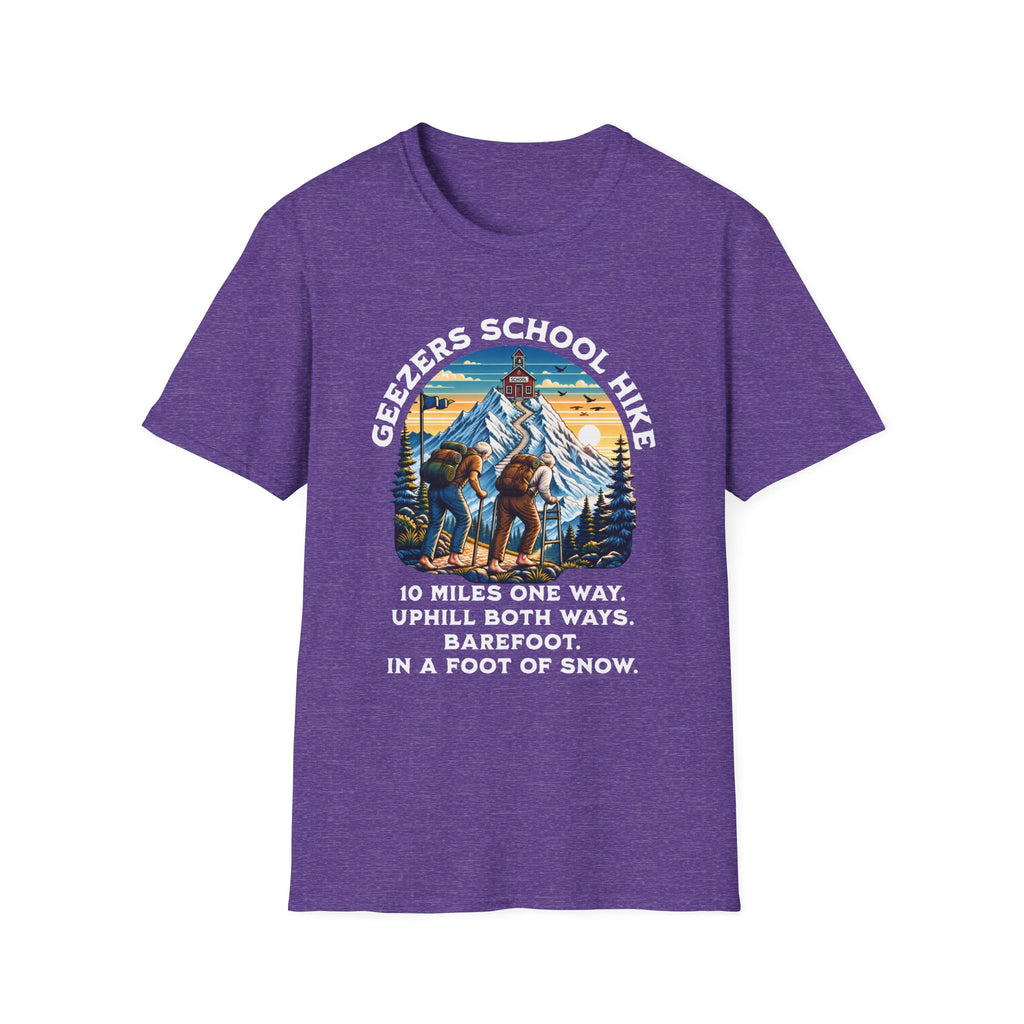 'Geezers School Hike' Mountain Vintage Graphic Tee