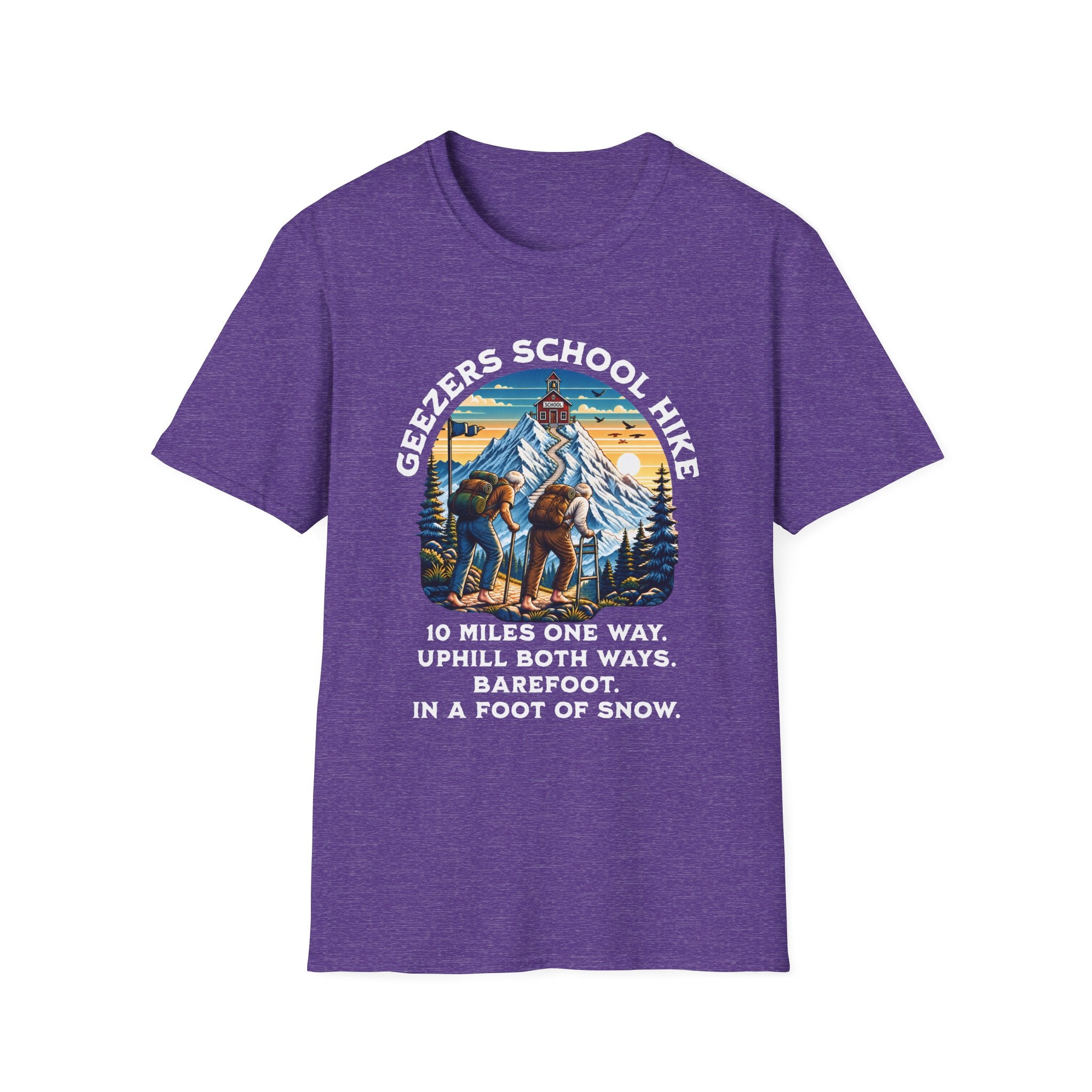 'Geezers School Hike' Mountain Vintage Graphic Tee