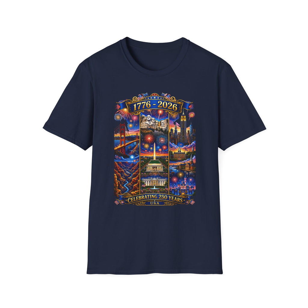 250th Anniversary Independence Day - 1776-2026 Patriotic America T-Shirt — Tee V1