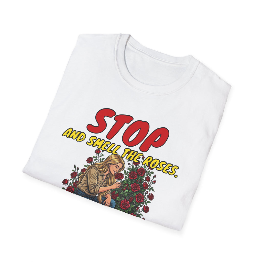 "Stop and Smell the Roses" - Faith Based Christian Inspirational Tee - Girls / Women 1A