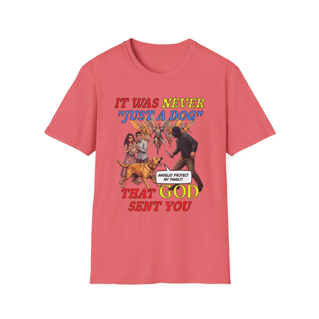 Dog Lovers "It Was Never Just A Dog" Faith Based Dog Lovers T-Shirt.
