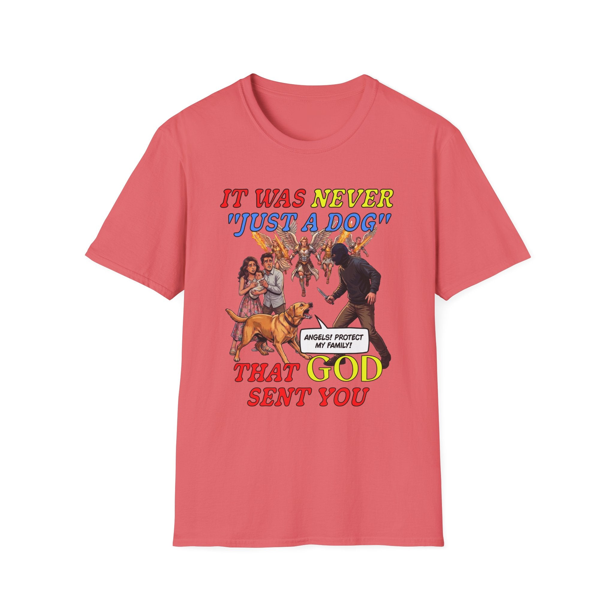 Dog Lovers "It Was Never Just A Dog" Faith Based Dog Lovers T-Shirt.