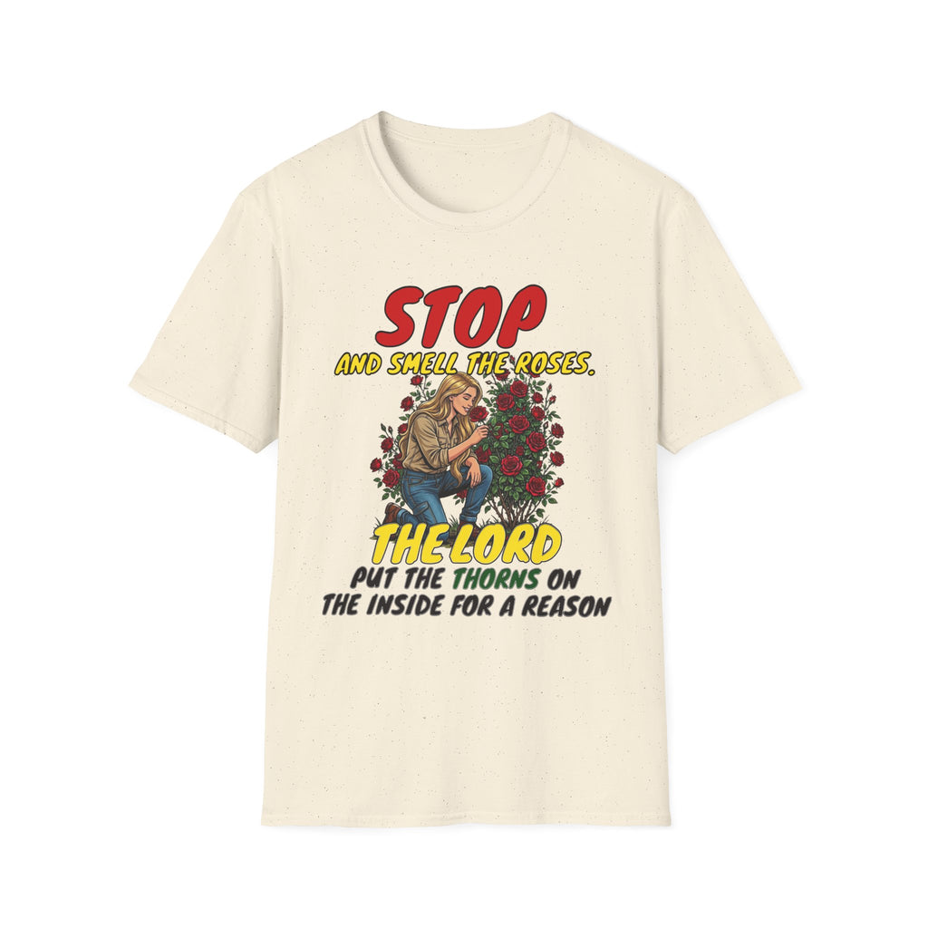 "Stop and Smell the Roses" - Faith Based Christian Inspirational Tee - Girls / Women 1A