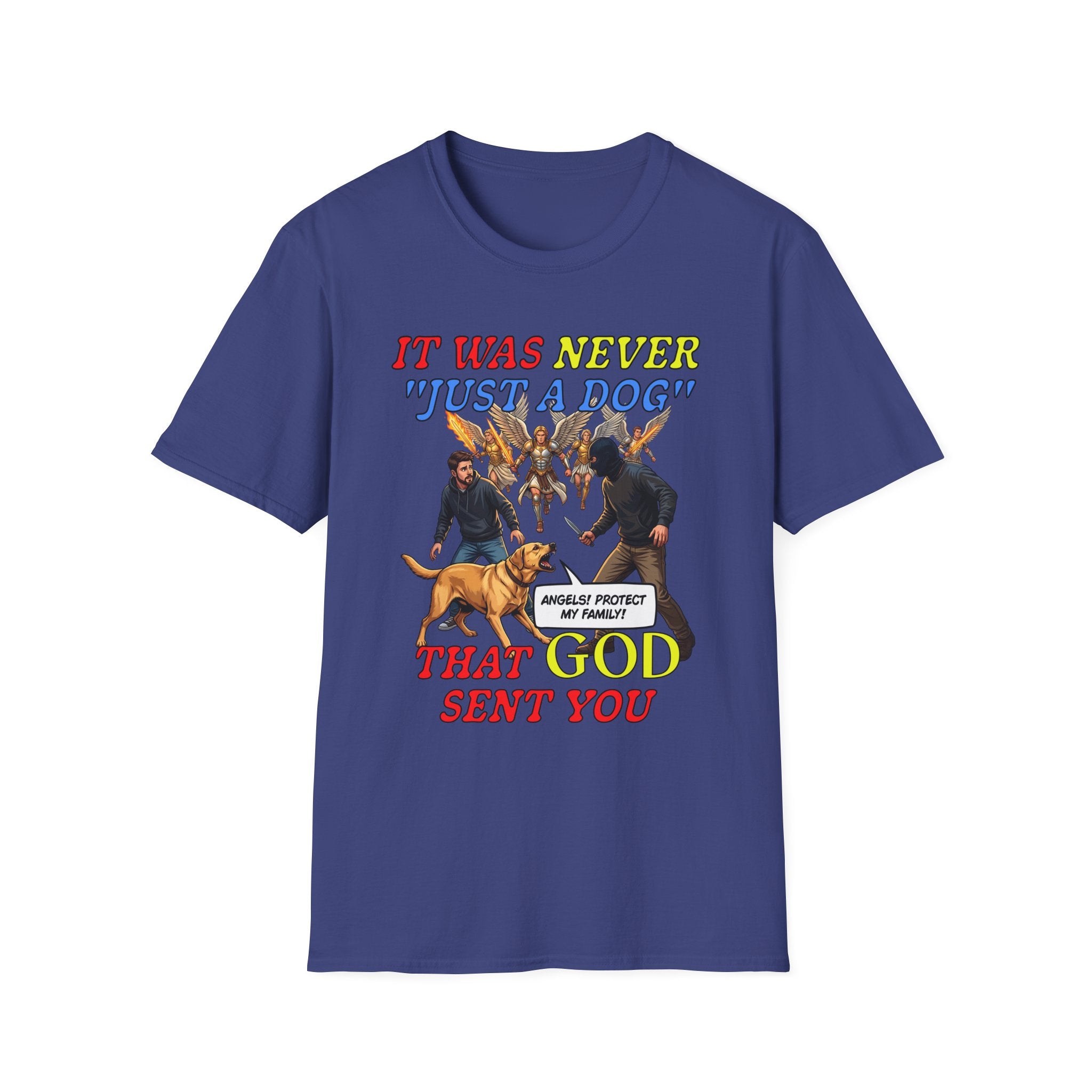 Dog Lovers "It Was Never Just A Dog" Faith Based Dog Lovers T-Shirt.