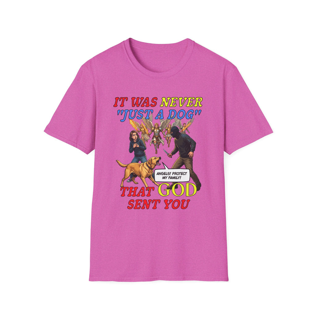Dog Lovers "It Was Never Just A Dog" Faith Based Dog Lovers T-Shirt.