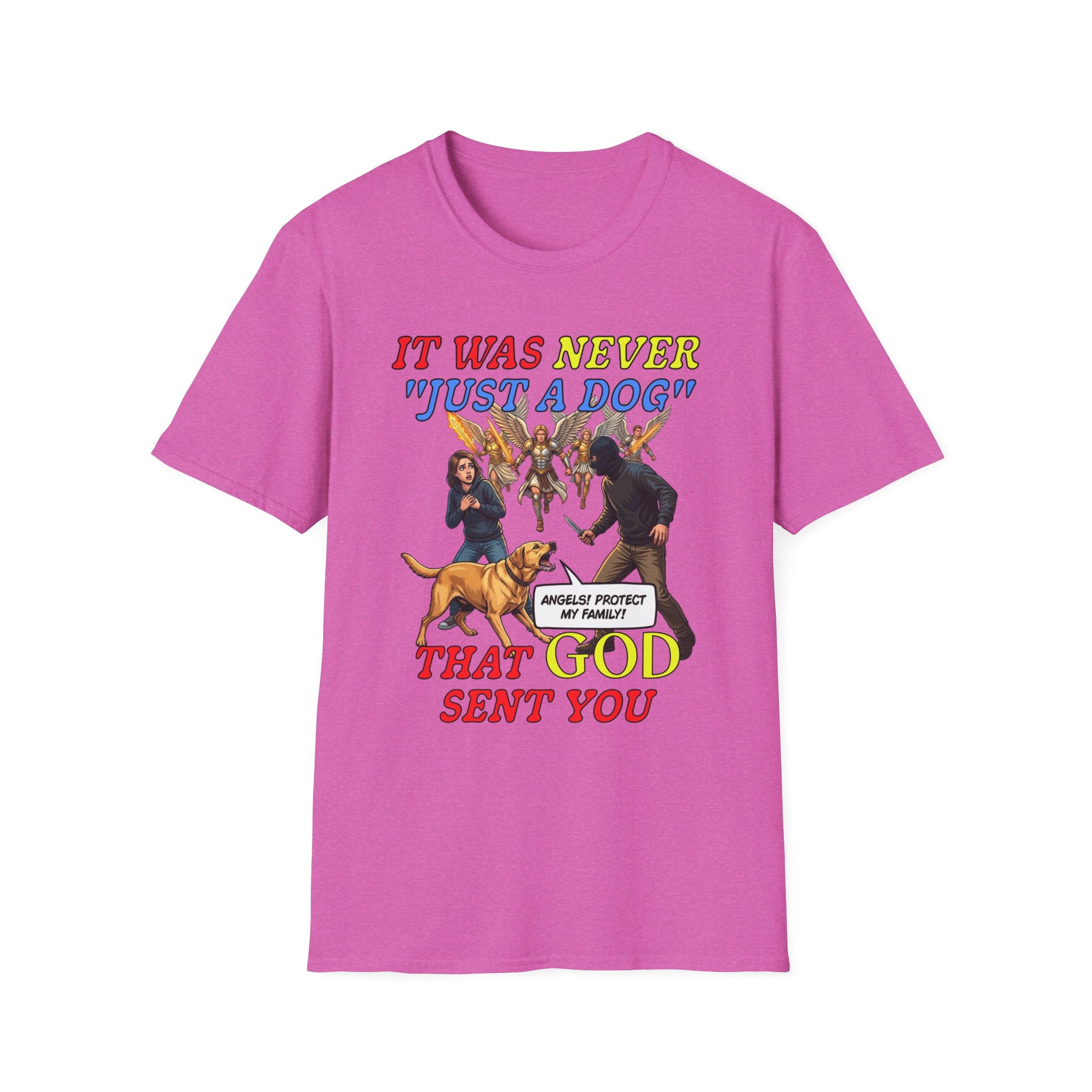 Dog Lovers "It Was Never Just A Dog" Faith Based Dog Lovers T-Shirt.