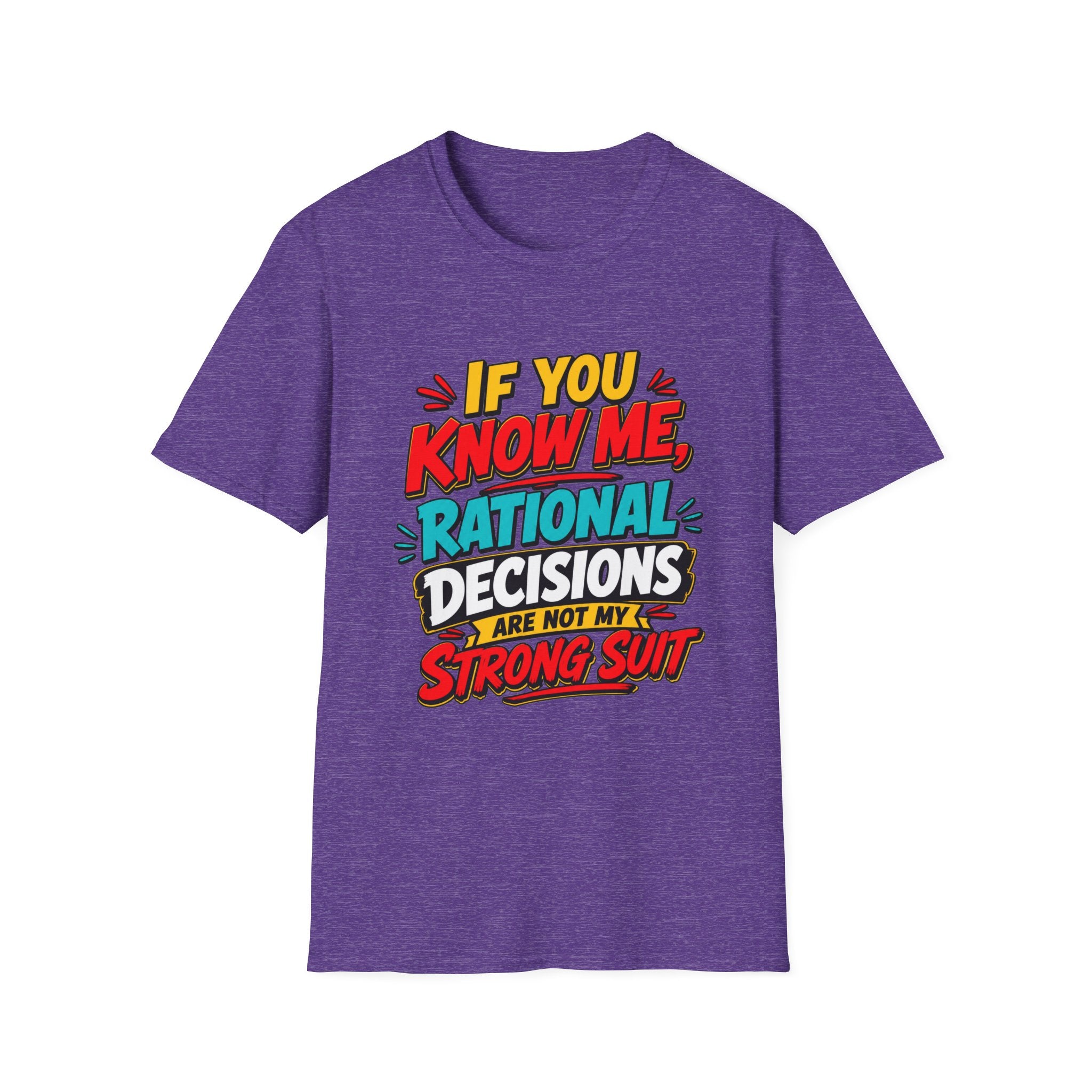 "If You Know Me, Rational": Funny Comic-Style Graphic Tee Shirt V2