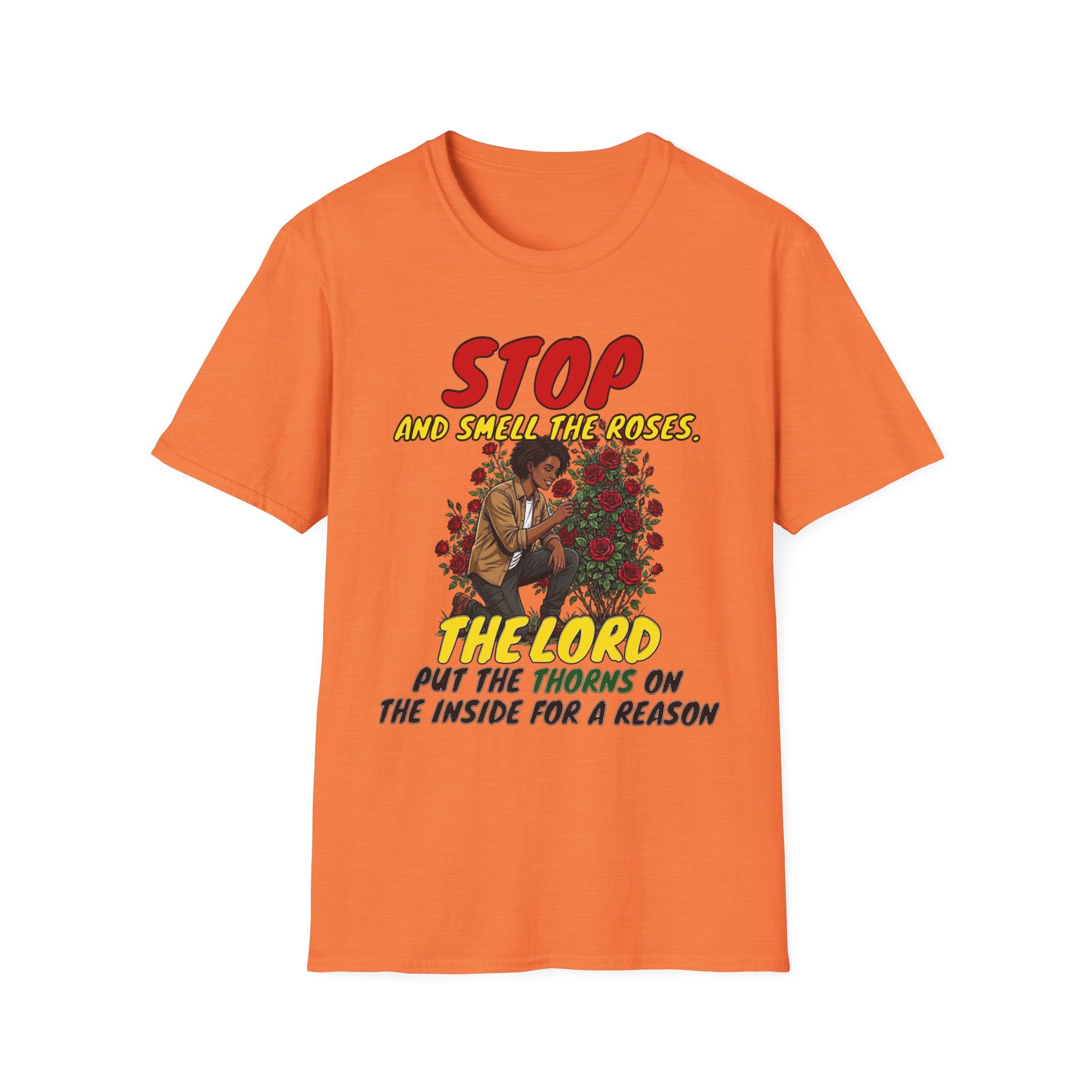 "Stop and Smell the Roses" - Faith Based Christian Inspirational Tee - Girls / Women 5A