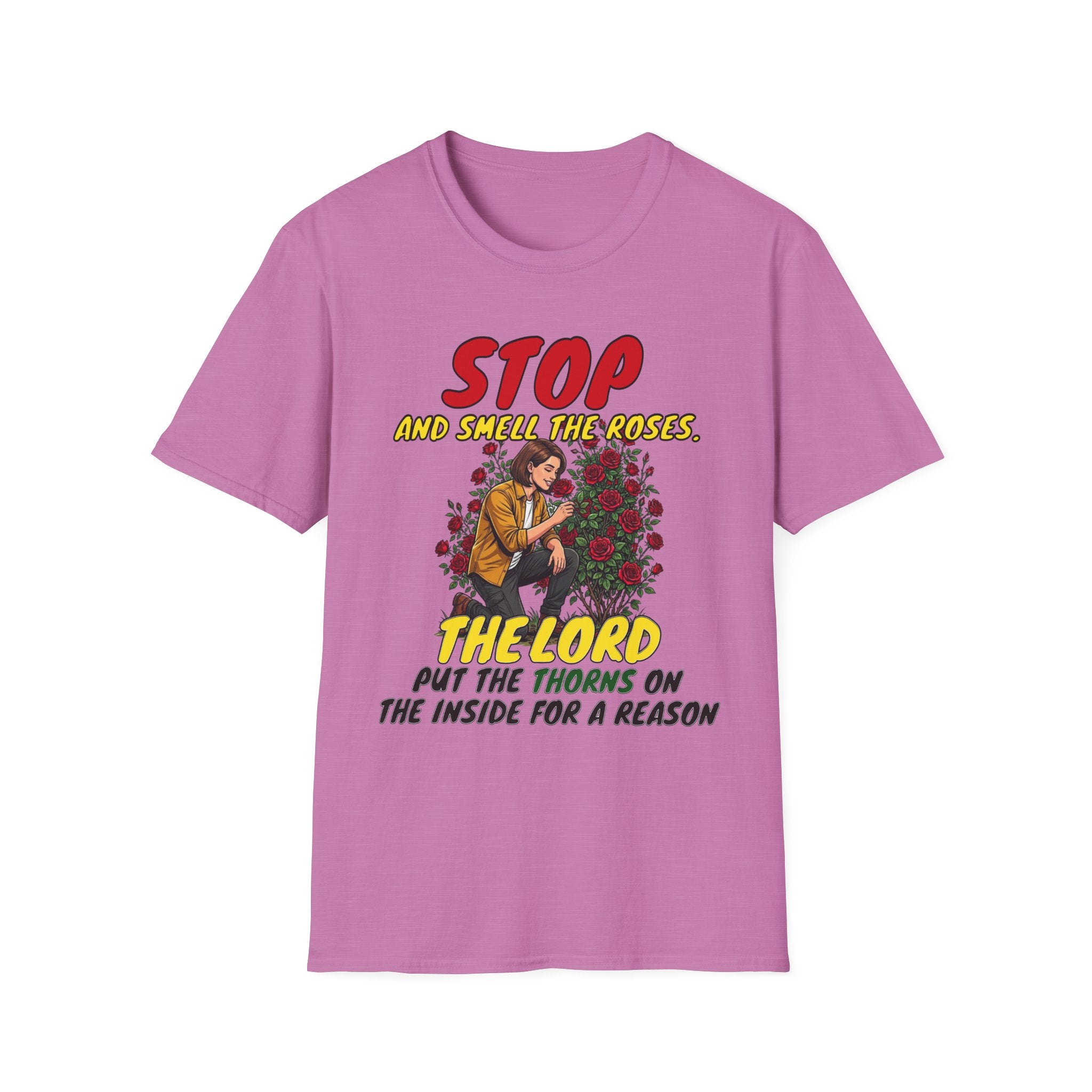 "Stop and Smell the Roses" - Faith Based Christian Inspirational Tee - Girls / Women 2A