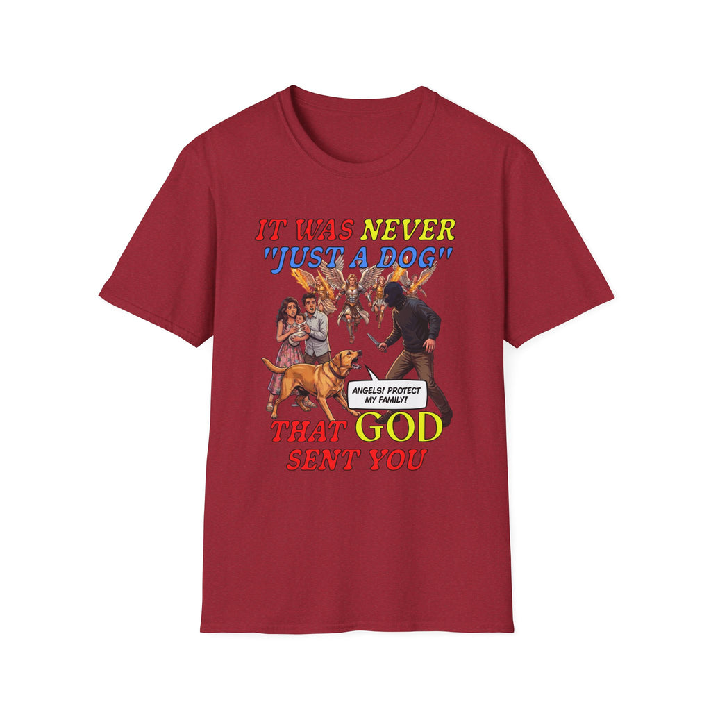 Dog Lovers "It Was Never Just A Dog" Faith Based Dog Lovers T-Shirt.