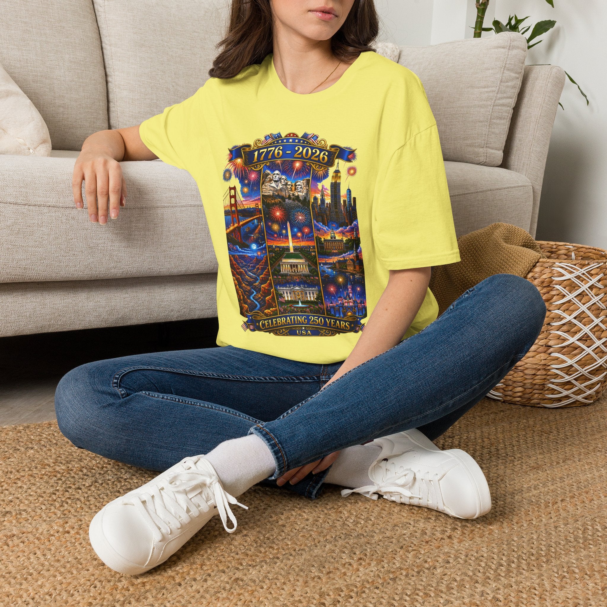 250th Anniversary Independence Day - 1776-2026 Patriotic America T-Shirt — Tee V1