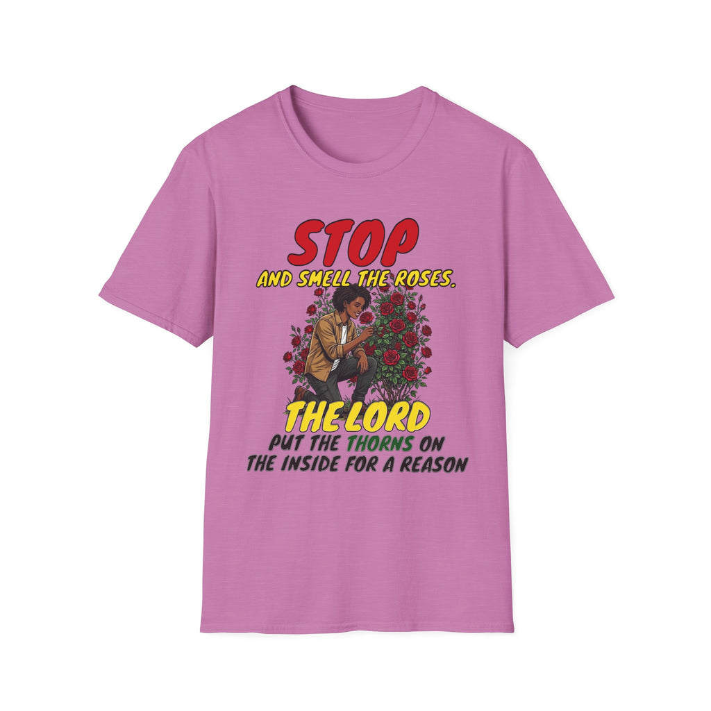 "Stop and Smell the Roses" - Faith Based Christian Inspirational Tee - Girls / Women 5A
