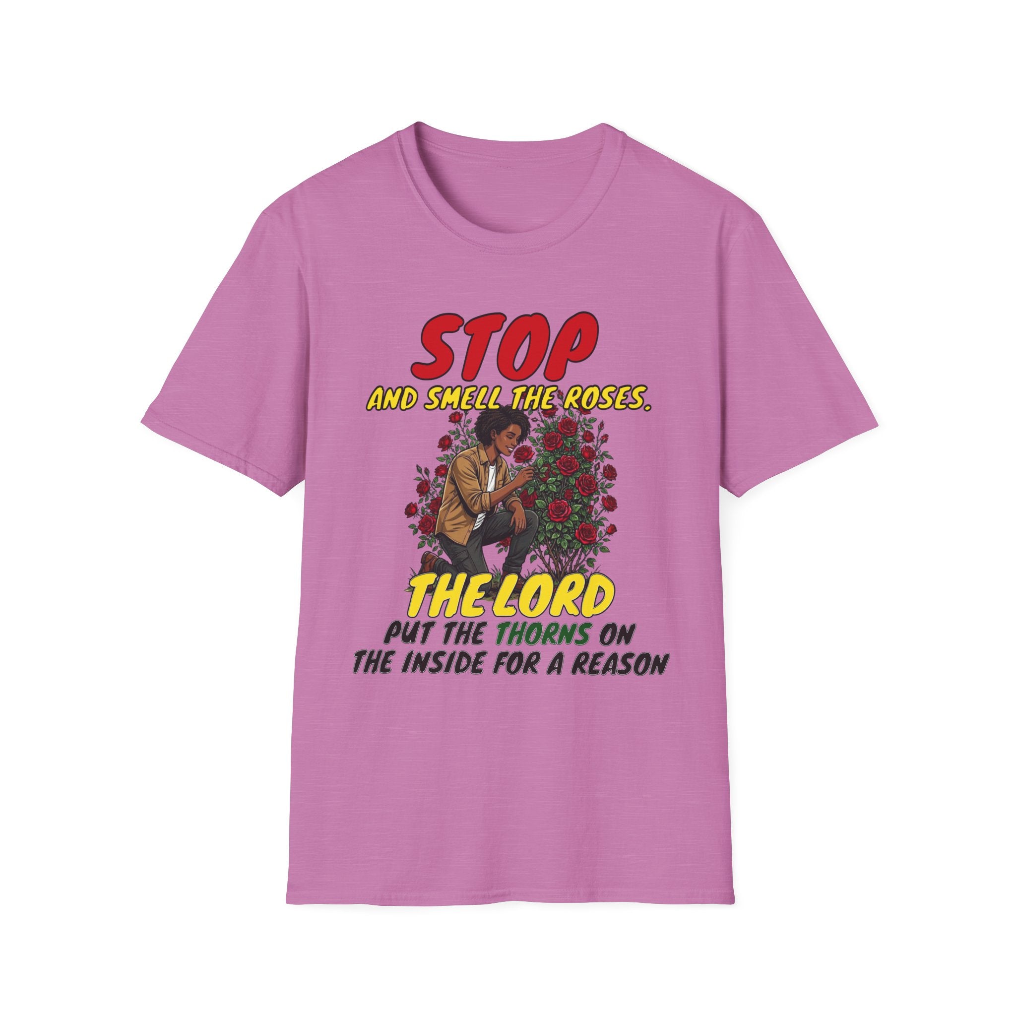 "Stop and Smell the Roses" - Faith Based Christian Inspirational Tee - Girls / Women 5A