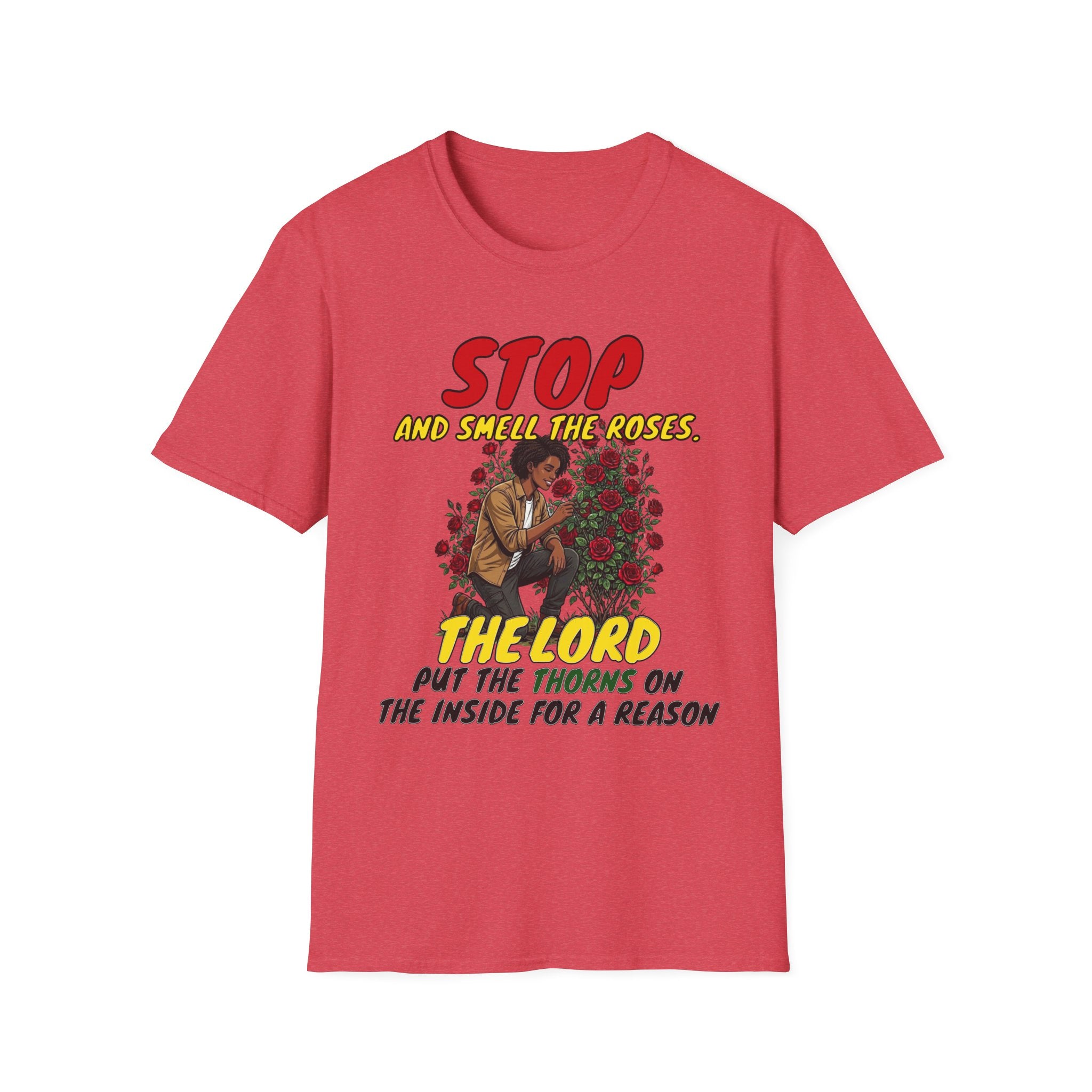 "Stop and Smell the Roses" - Faith Based Christian Inspirational Tee - Girls / Women 5A