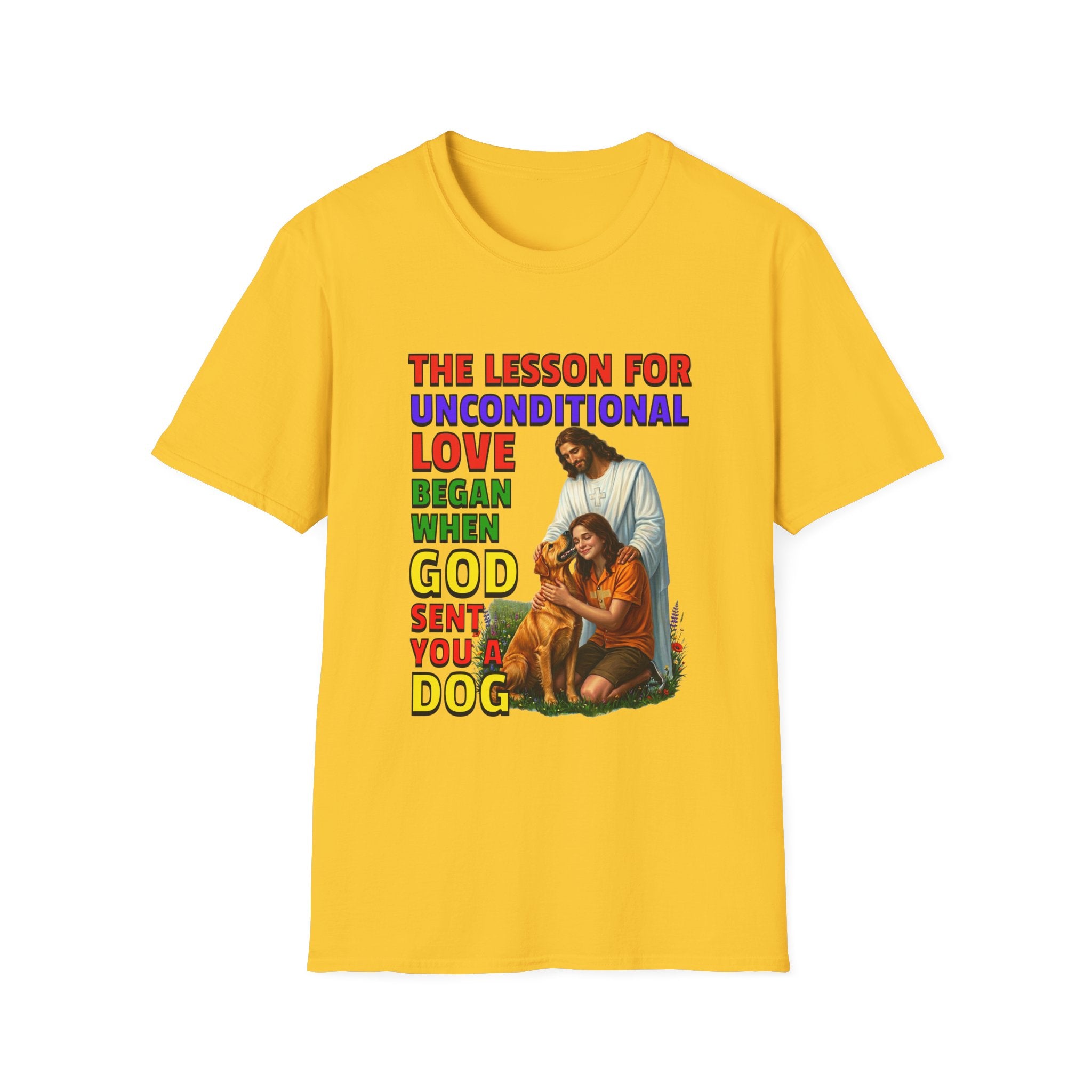 God Sent You A Dog - Young Woman - 1A. Inspirational - Dog Lovers T-shirt