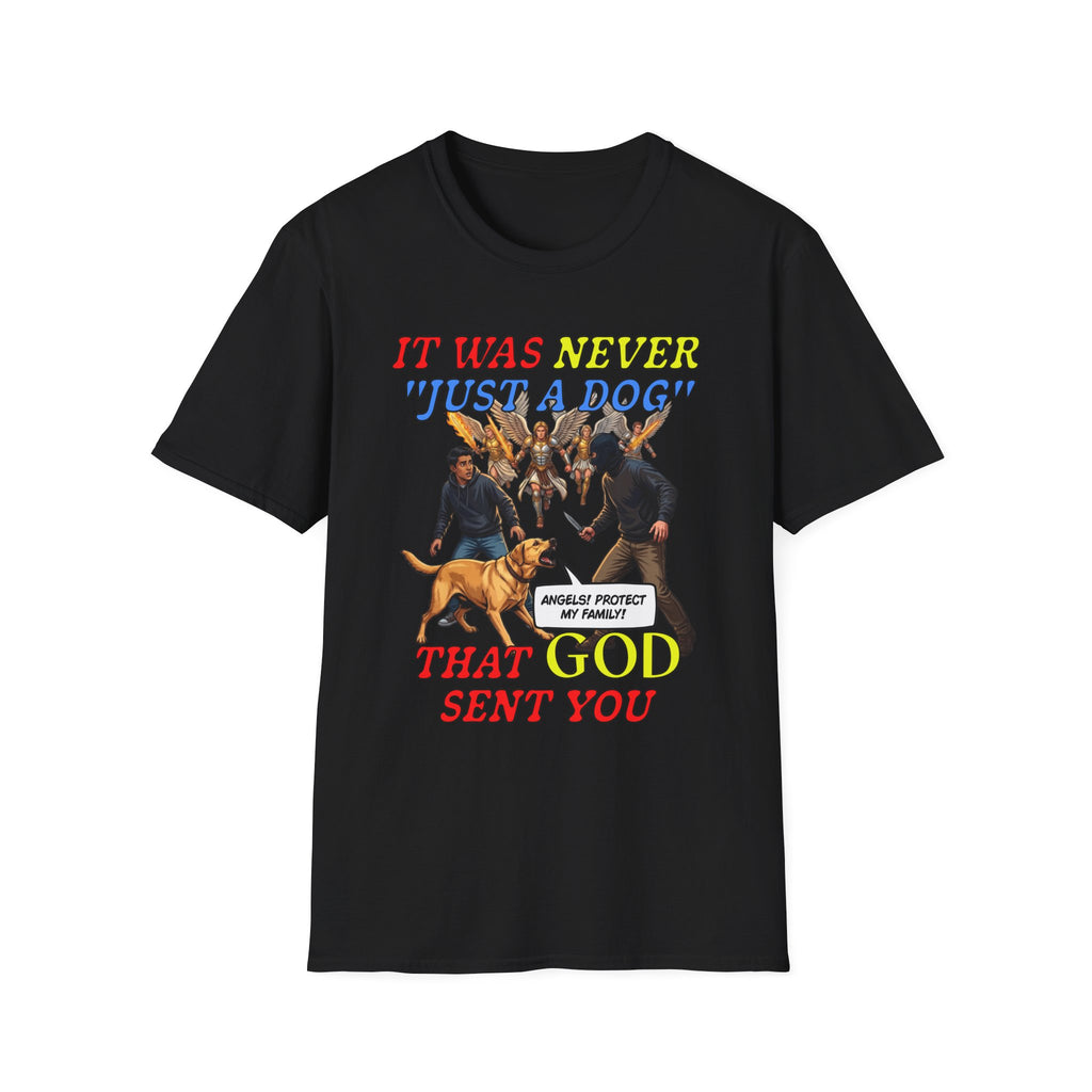 Dog Lovers "It Was Never Just A Dog" Faith Based Dog Lovers T-Shirt.