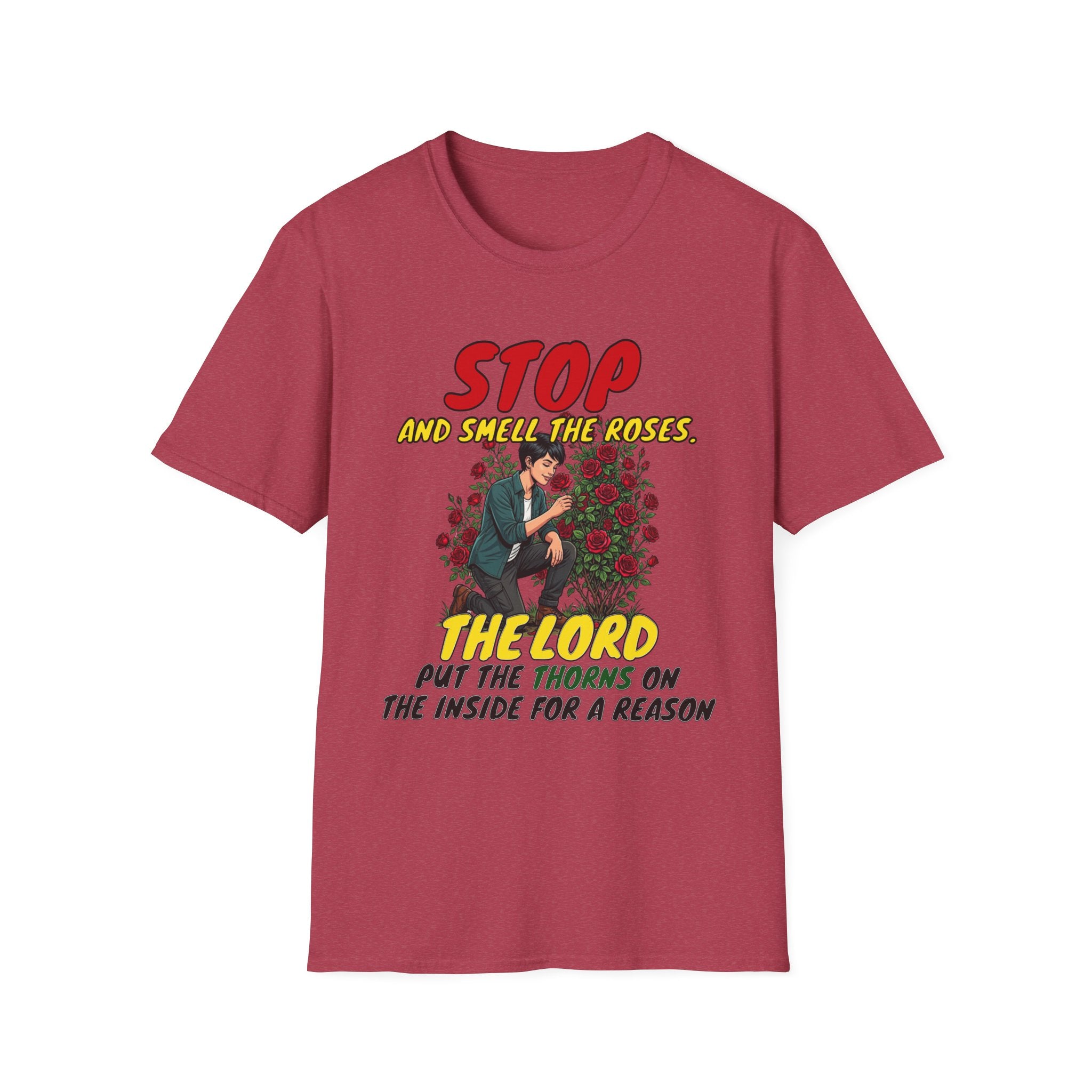 "Stop and Smell the Roses" - Faith Based Christian Inspirational Tee - Girls / Women 3A