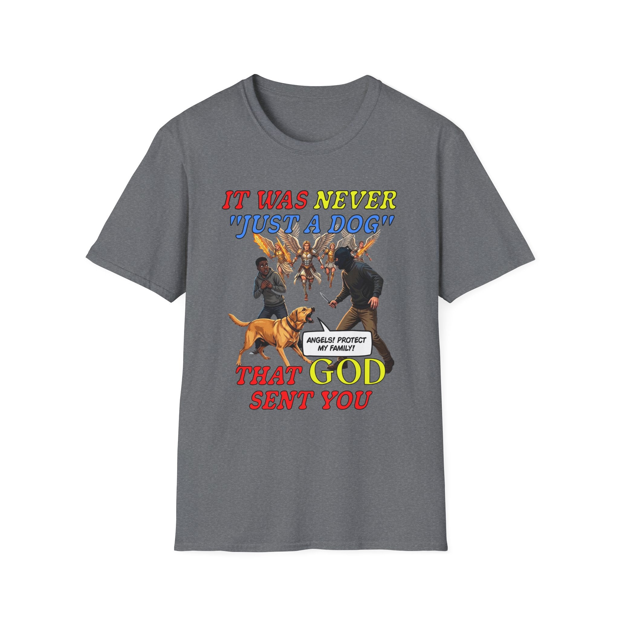 Dog Lovers "It Was Never Just A Dog" Faith Based Dog Lovers T-Shirt.