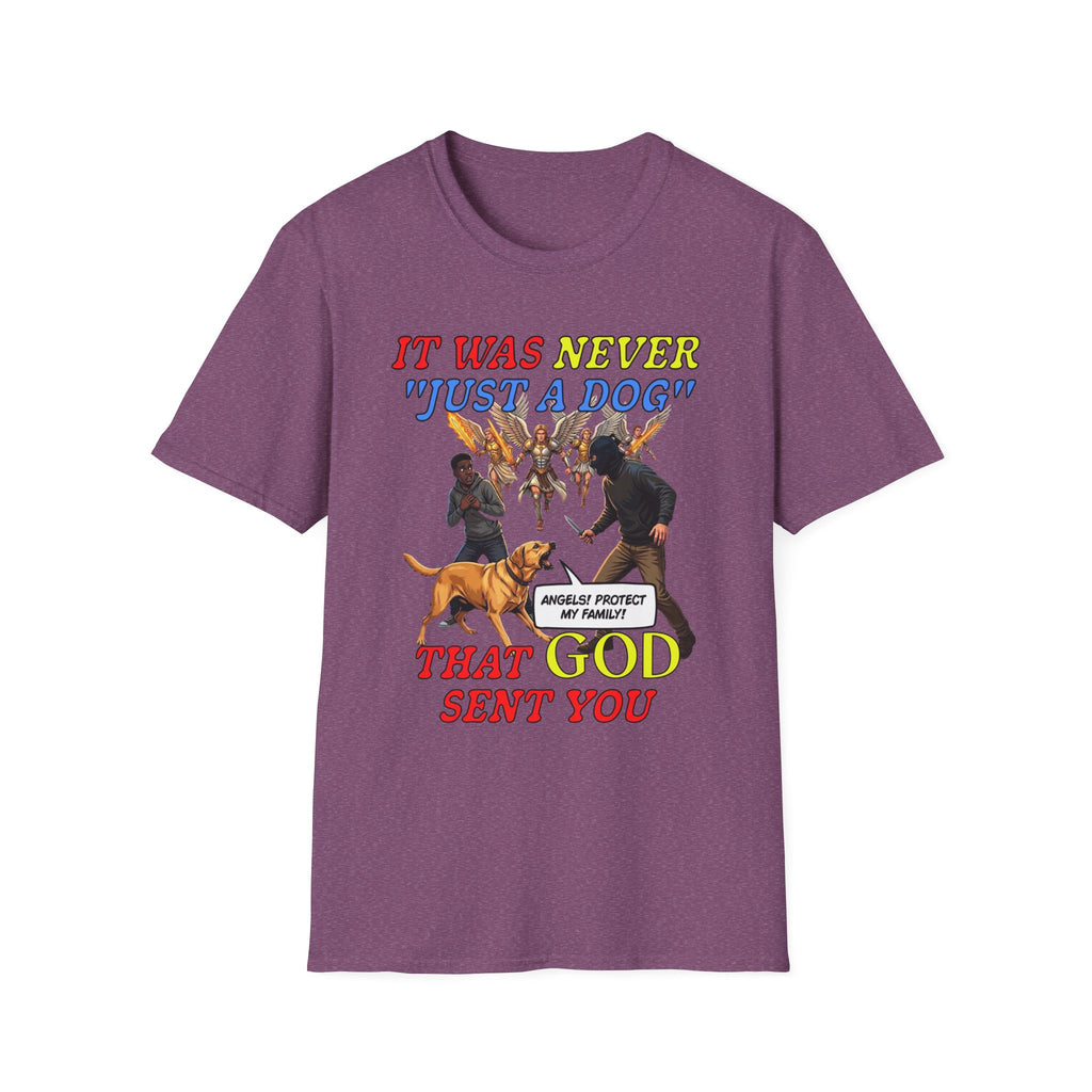 Dog Lovers "It Was Never Just A Dog" Faith Based Dog Lovers T-Shirt.