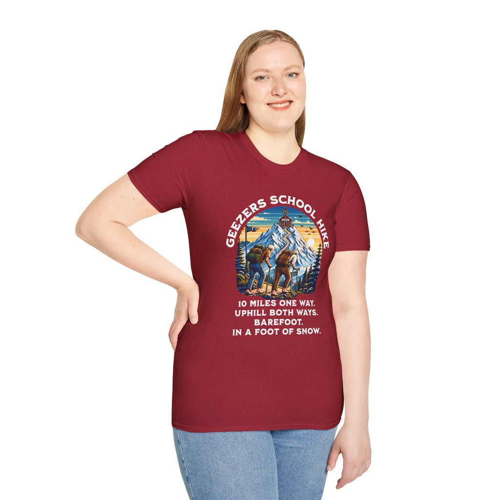 'Geezers School Hike' Mountain Vintage Graphic Tee