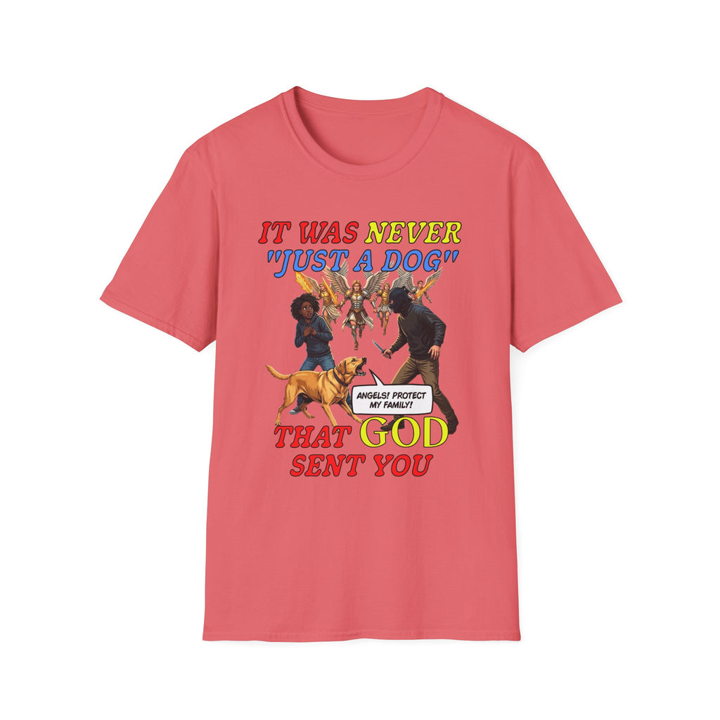 Dog Lovers "It Was Never Just A Dog" Faith Based Dog Lovers T-Shirt.
