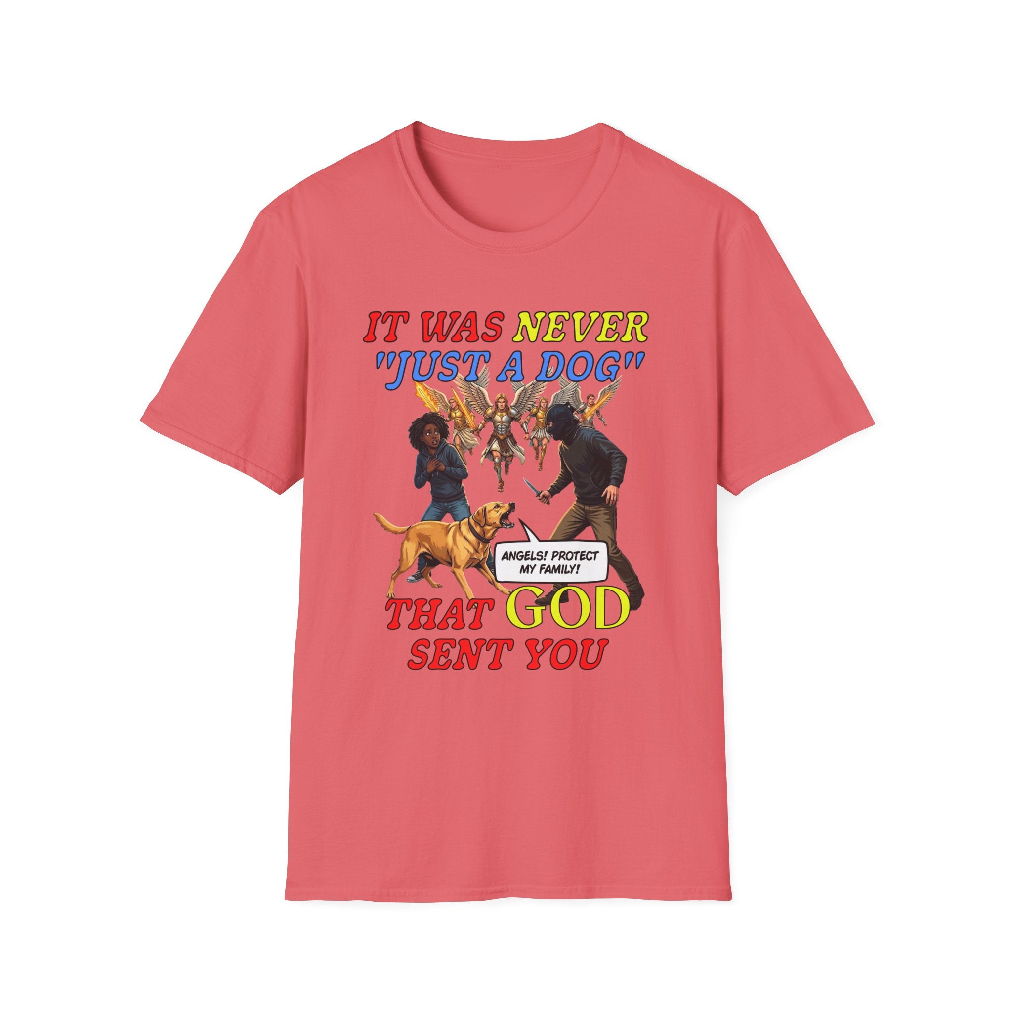 Dog Lovers "It Was Never Just A Dog" Faith Based Dog Lovers T-Shirt.