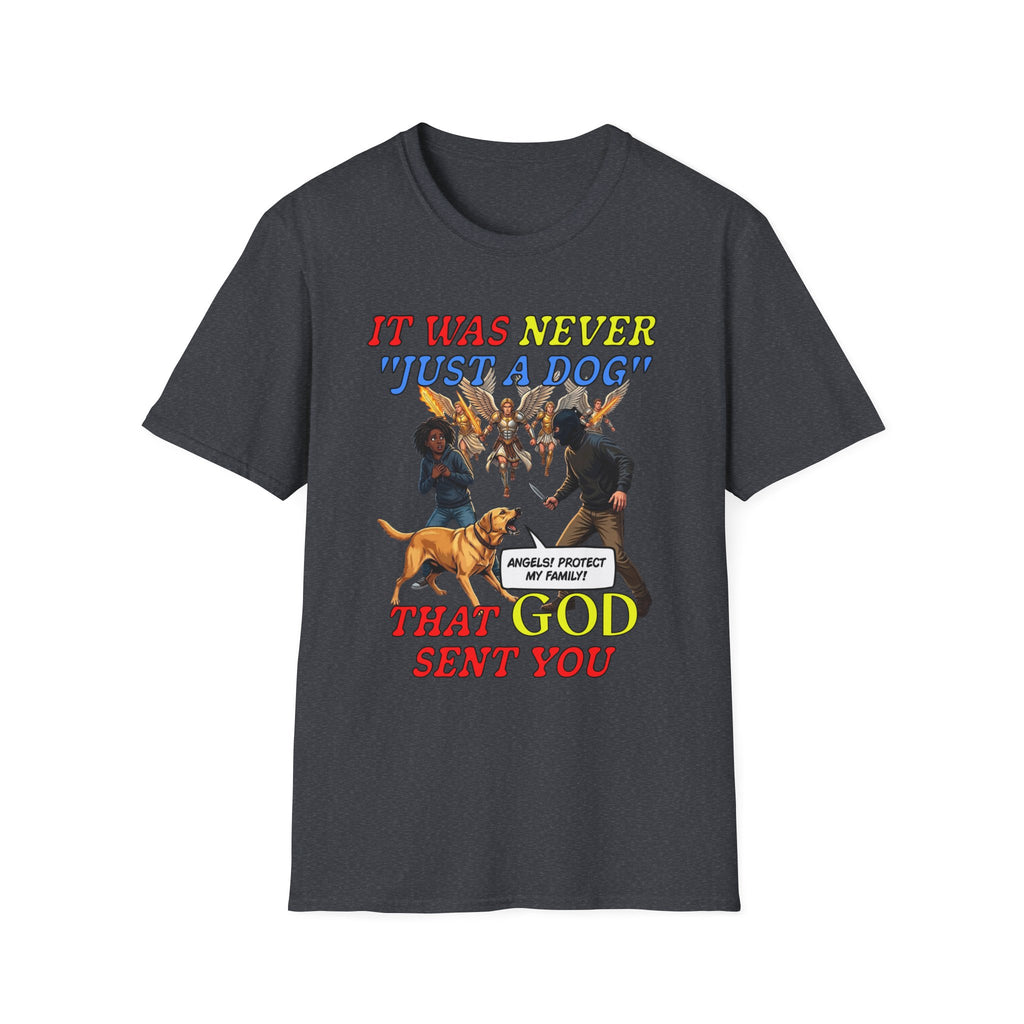 Dog Lovers "It Was Never Just A Dog" Faith Based Dog Lovers T-Shirt.