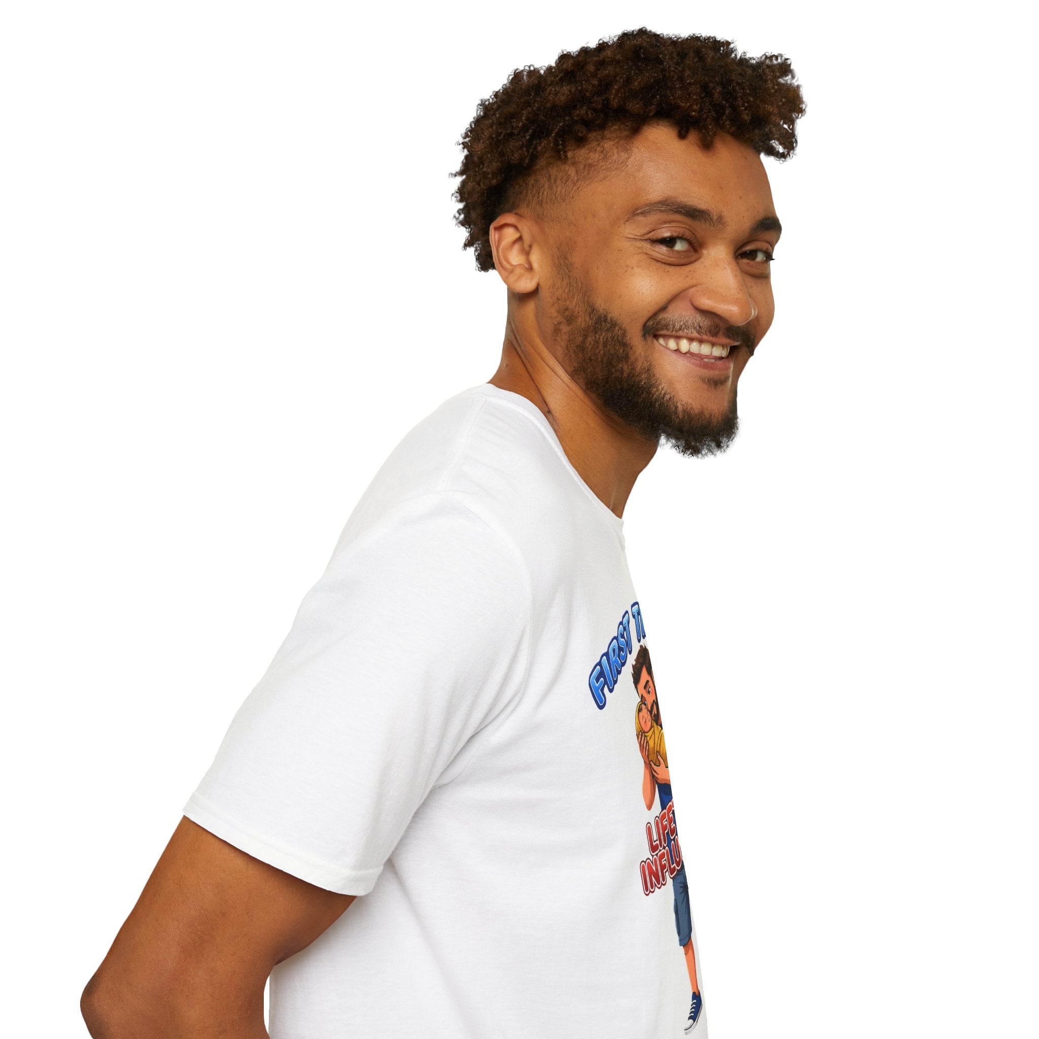 "First Time Dad – Lifetime Influencer" Fathers Day Gift T-Shirt