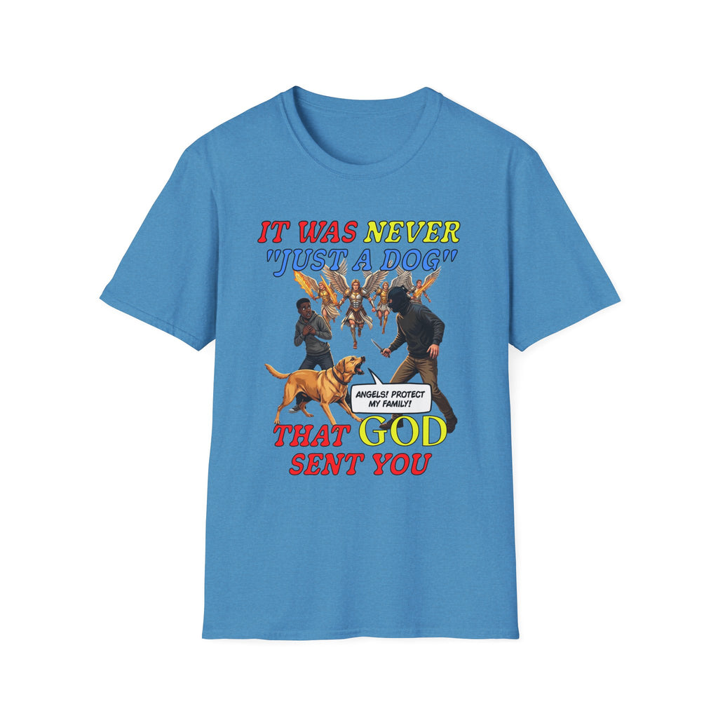 Dog Lovers "It Was Never Just A Dog" Faith Based Dog Lovers T-Shirt.