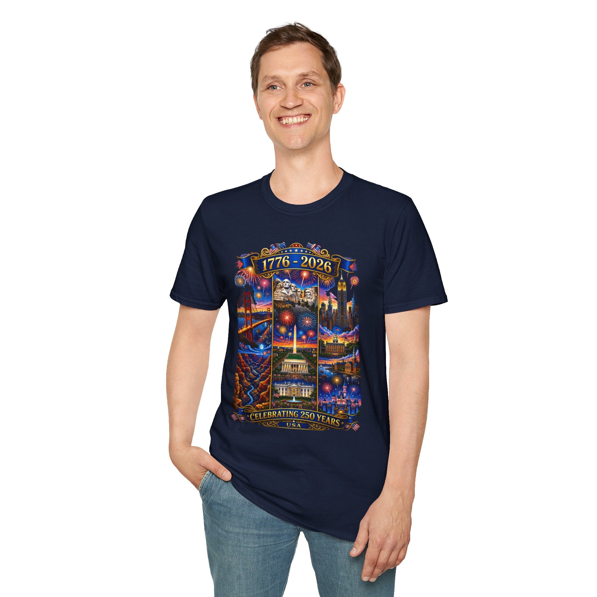 250th Anniversary Independence Day - 1776-2026 Patriotic America T-Shirt — Tee V1