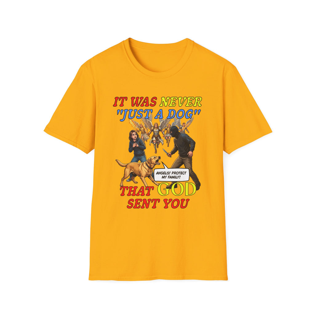Dog Lovers "It Was Never Just A Dog" Faith Based Dog Lovers T-Shirt.