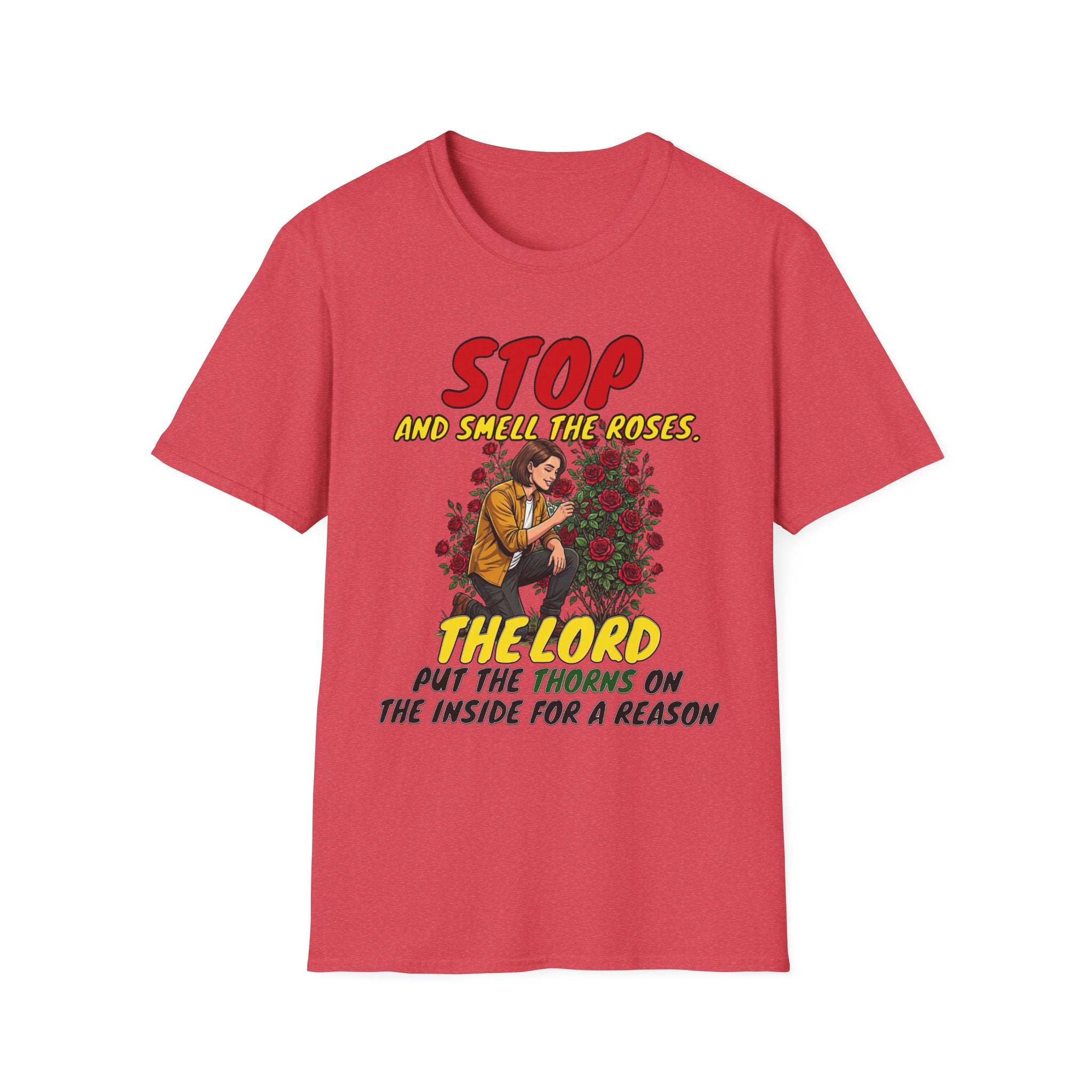"Stop and Smell the Roses" - Faith Based Christian Inspirational Tee - Girls / Women 2A