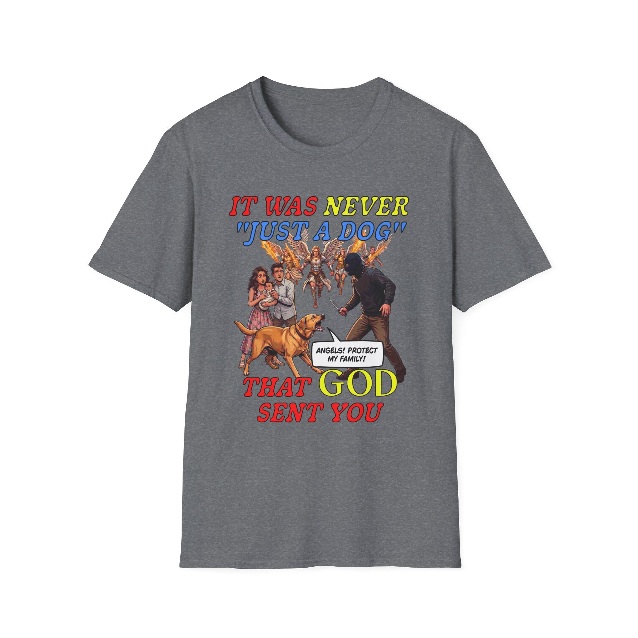 Dog Lovers "It Was Never Just A Dog" Faith Based Dog Lovers T-Shirt.