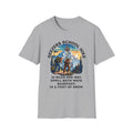 Geezers School Hike Vintage Mountain Graphic ("10 Miles One Way…Barefoot, In A Foot Of Snow") - T-Shirt