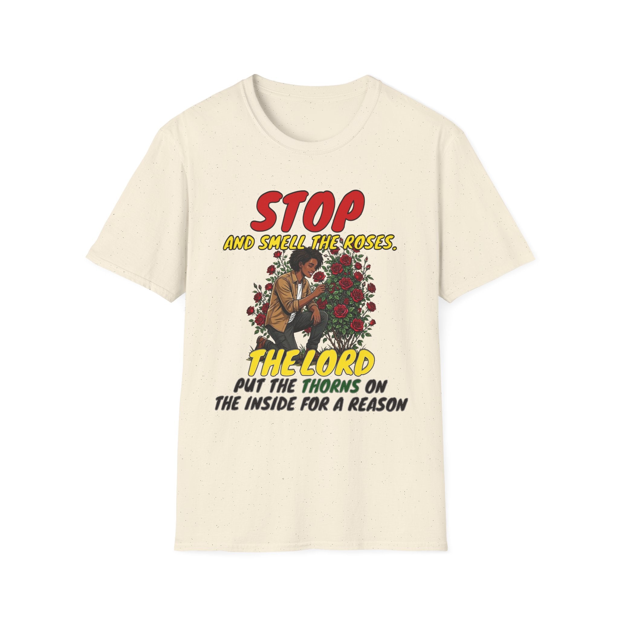 "Stop and Smell the Roses" - Faith Based Christian Inspirational Tee - Girls / Women 5A