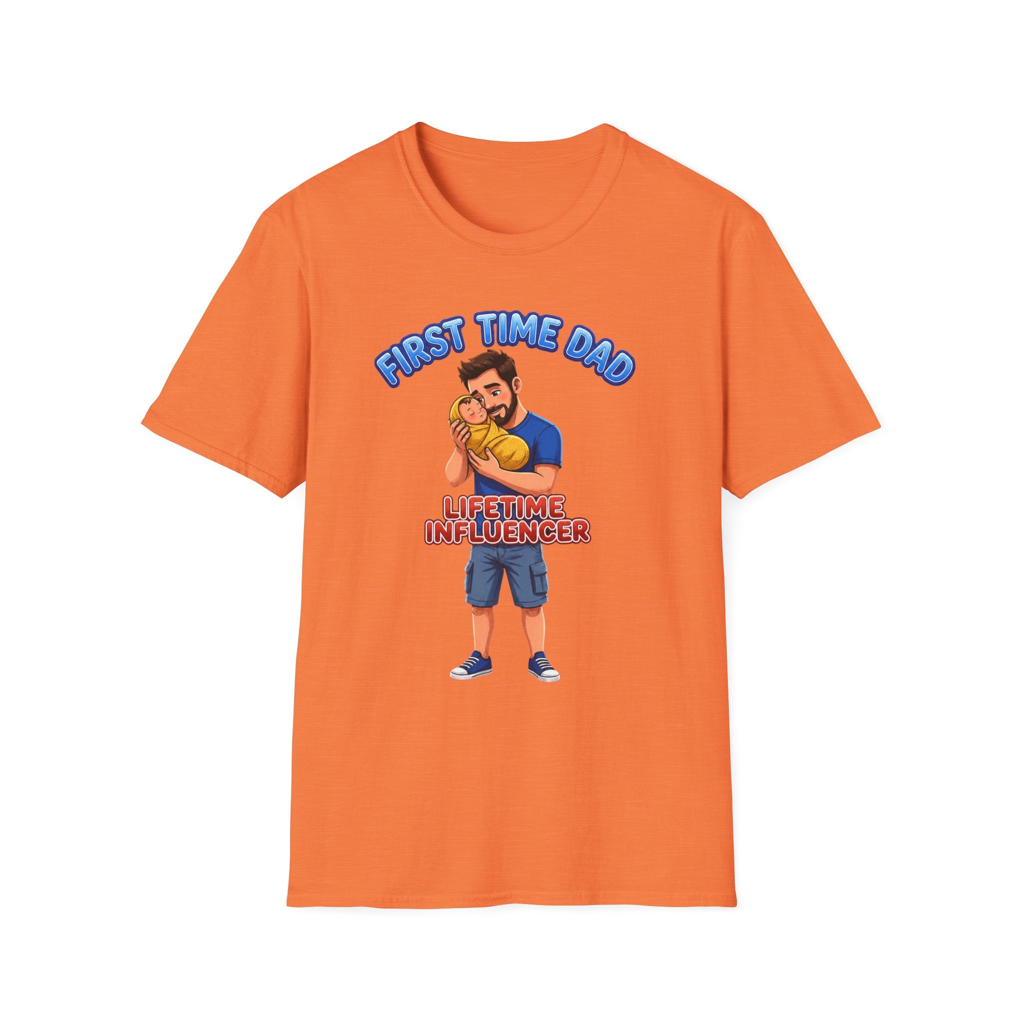"First Time Dad – Lifetime Influencer" Fathers Day Gift T-Shirt