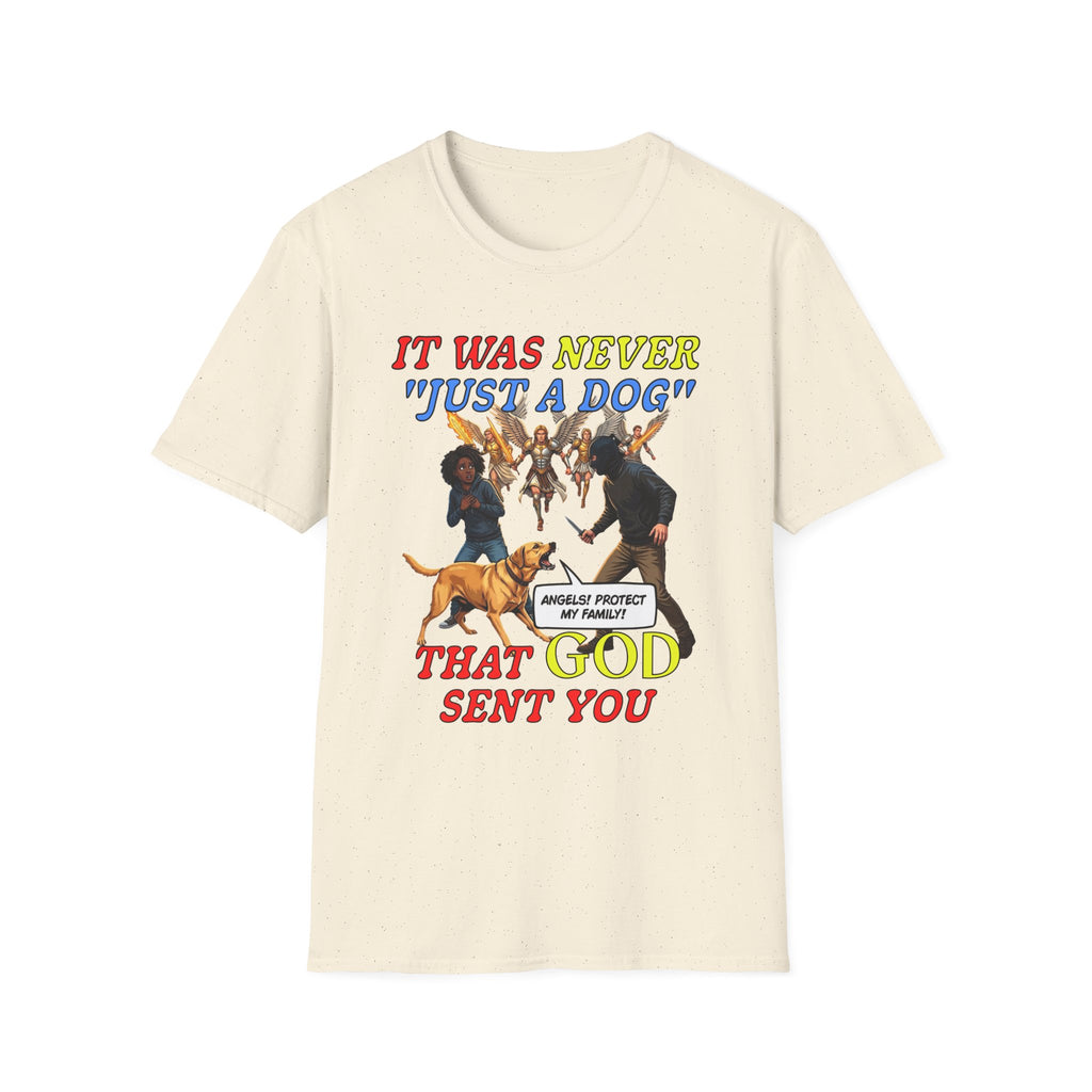Dog Lovers "It Was Never Just A Dog" Faith Based Dog Lovers T-Shirt.