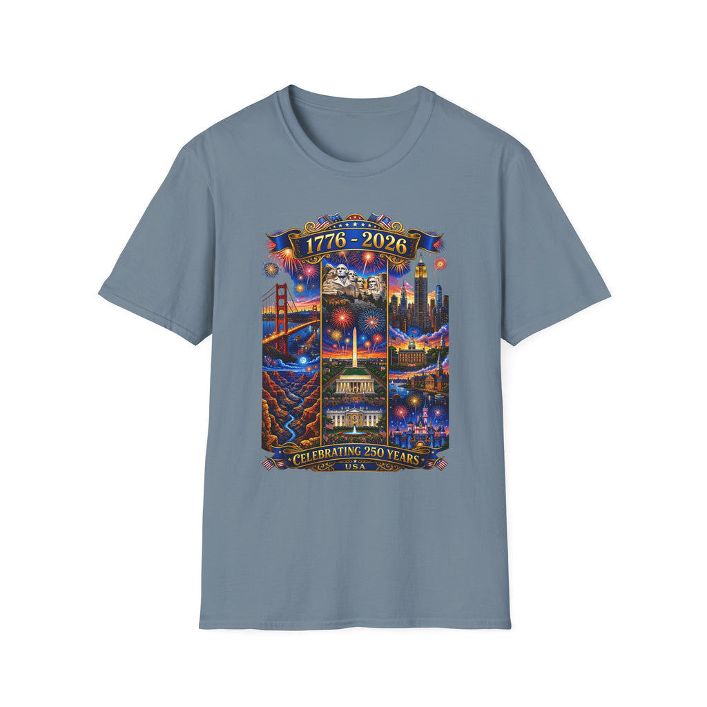 250th Anniversary Independence Day - 1776-2026 Patriotic America T-Shirt — Tee V1