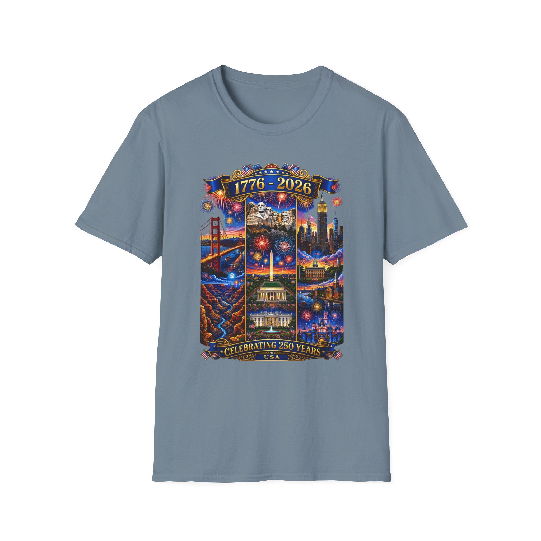 250th Anniversary Independence Day - 1776-2026 Patriotic America T-Shirt — Tee V1