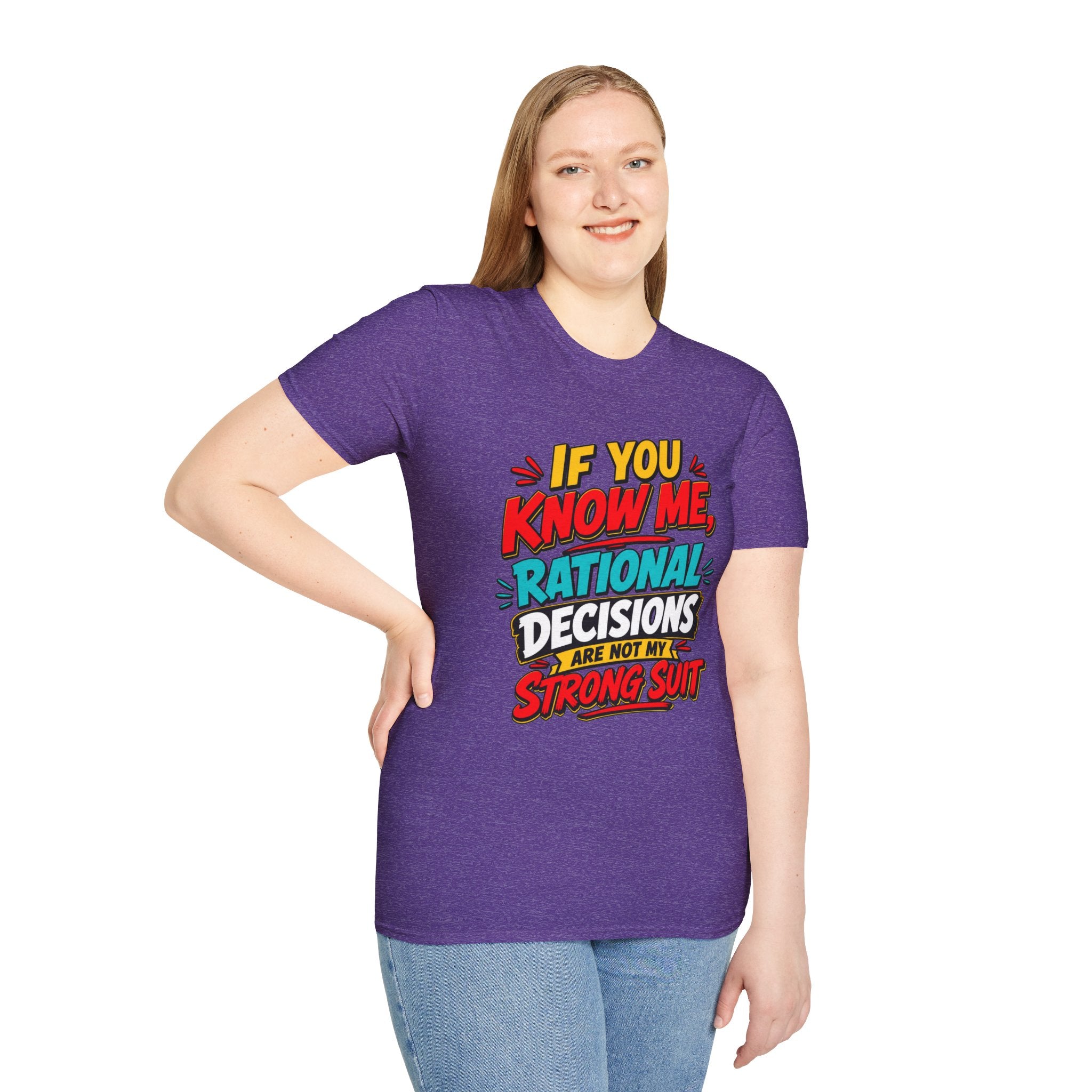 "If You Know Me, Rational": Funny Comic-Style Graphic Tee Shirt V2