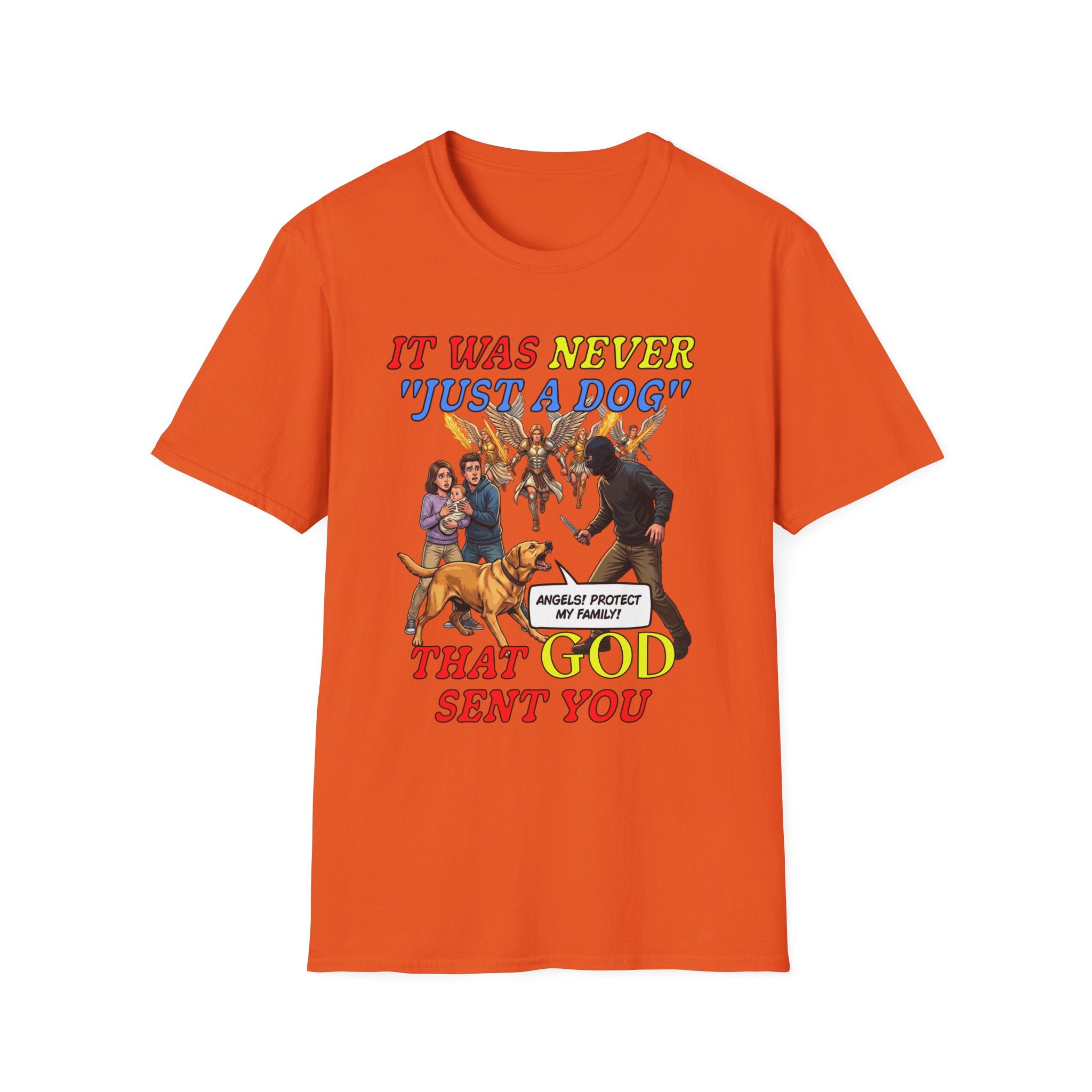 Dog Lovers "It Was Never Just A Dog" Faith Based Dog Lovers T-Shirt.